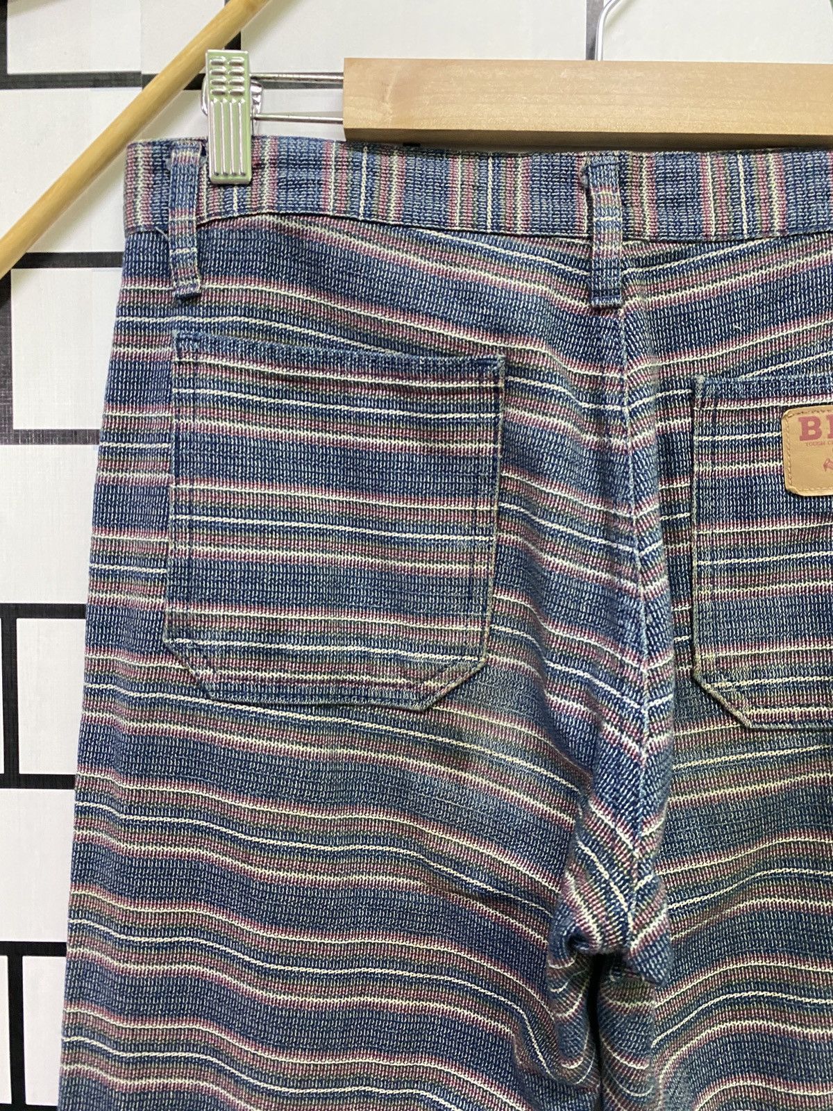 Vintage Vintage BISON GENUINE WASTERN Stripe Flared Bell Bottom Pant Size US 30 / EU 46 - 12 Thumbnail