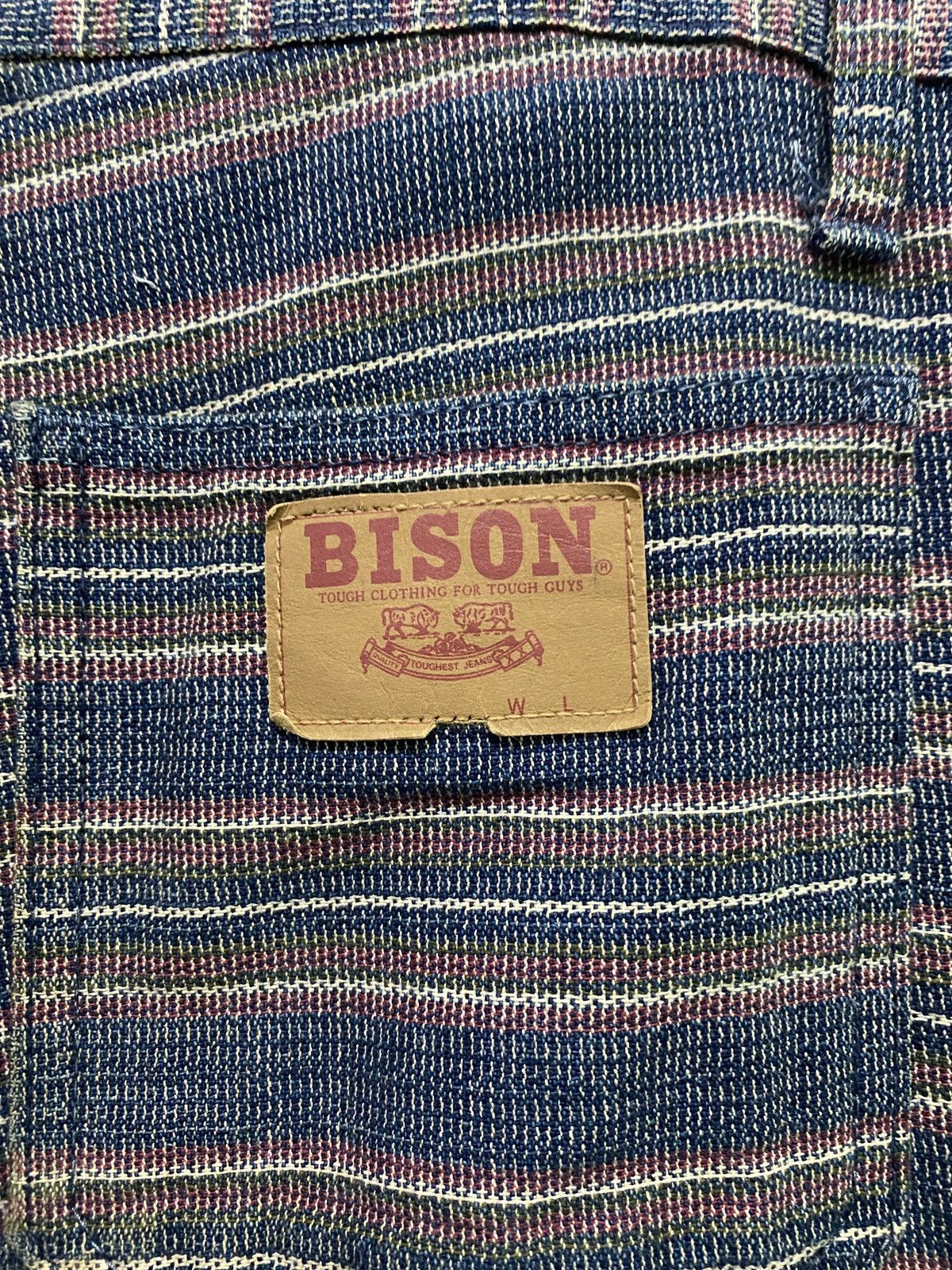 Vintage Vintage BISON GENUINE WASTERN Stripe Flared Bell Bottom Pant Size US 30 / EU 46 - 18 Thumbnail