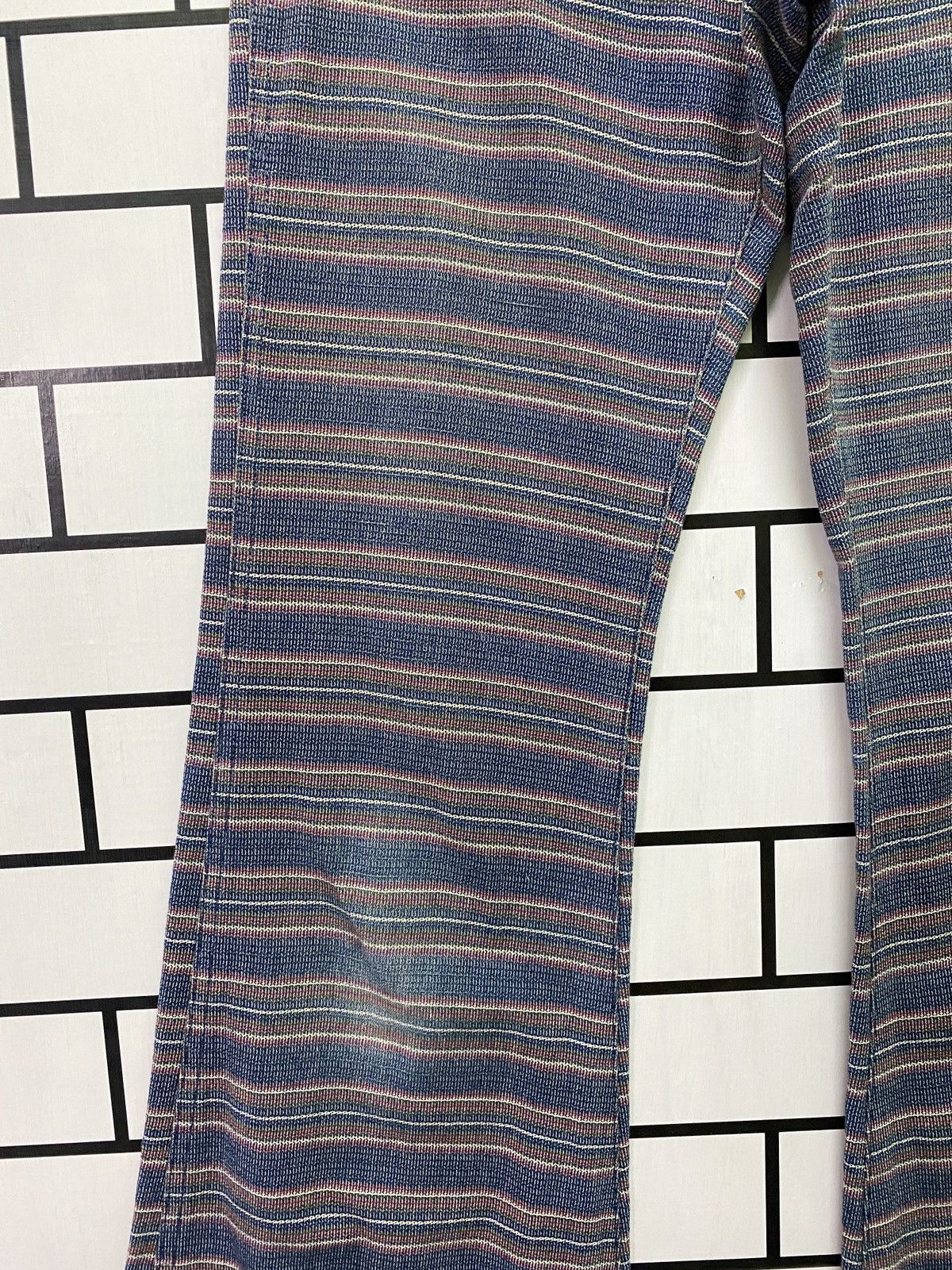 Vintage Vintage BISON GENUINE WASTERN Stripe Flared Bell Bottom Pant Size US 30 / EU 46 - 6 Thumbnail