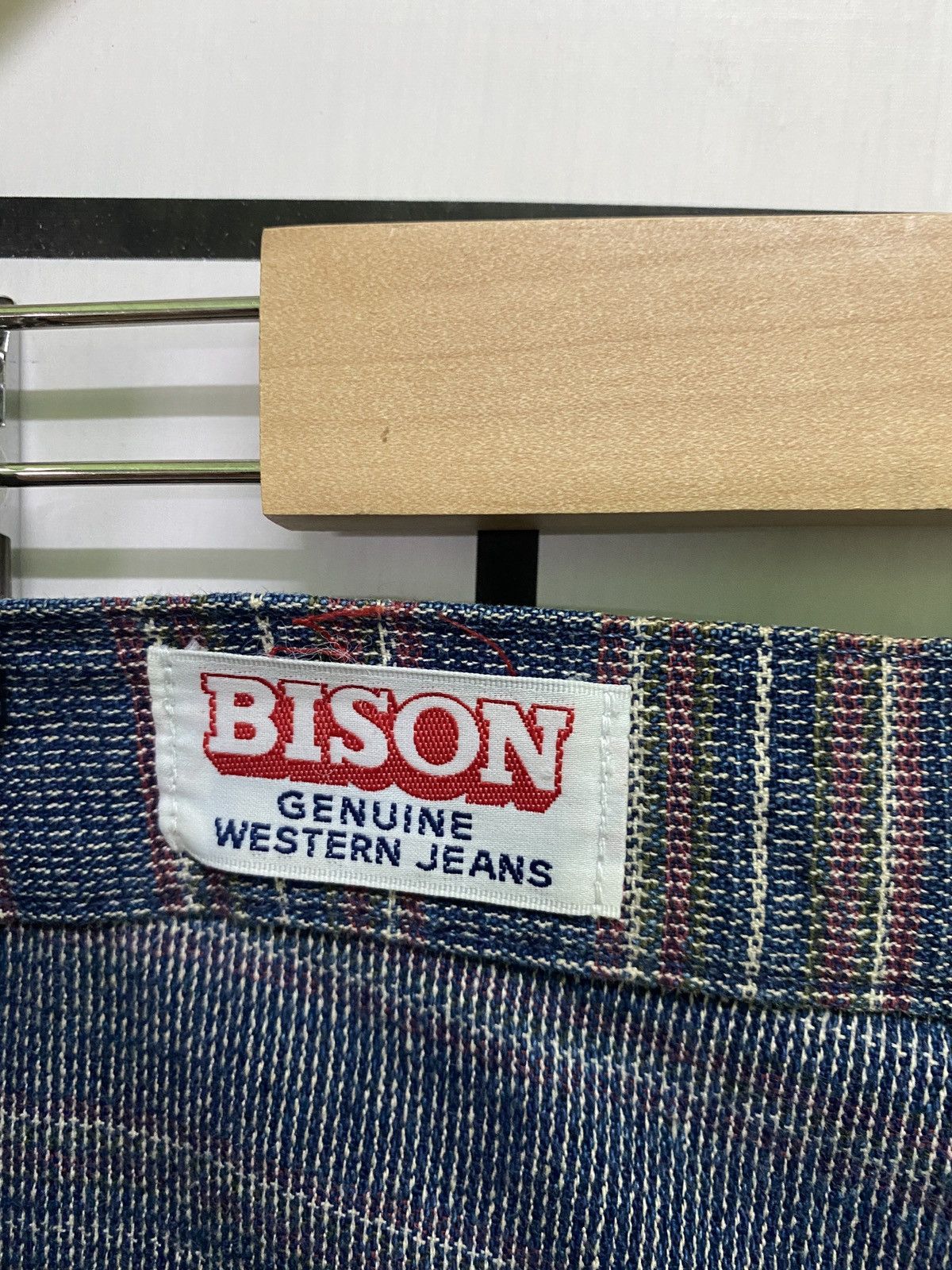 Vintage Vintage BISON GENUINE WASTERN Stripe Flared Bell Bottom Pant Size US 30 / EU 46 - 19 Thumbnail
