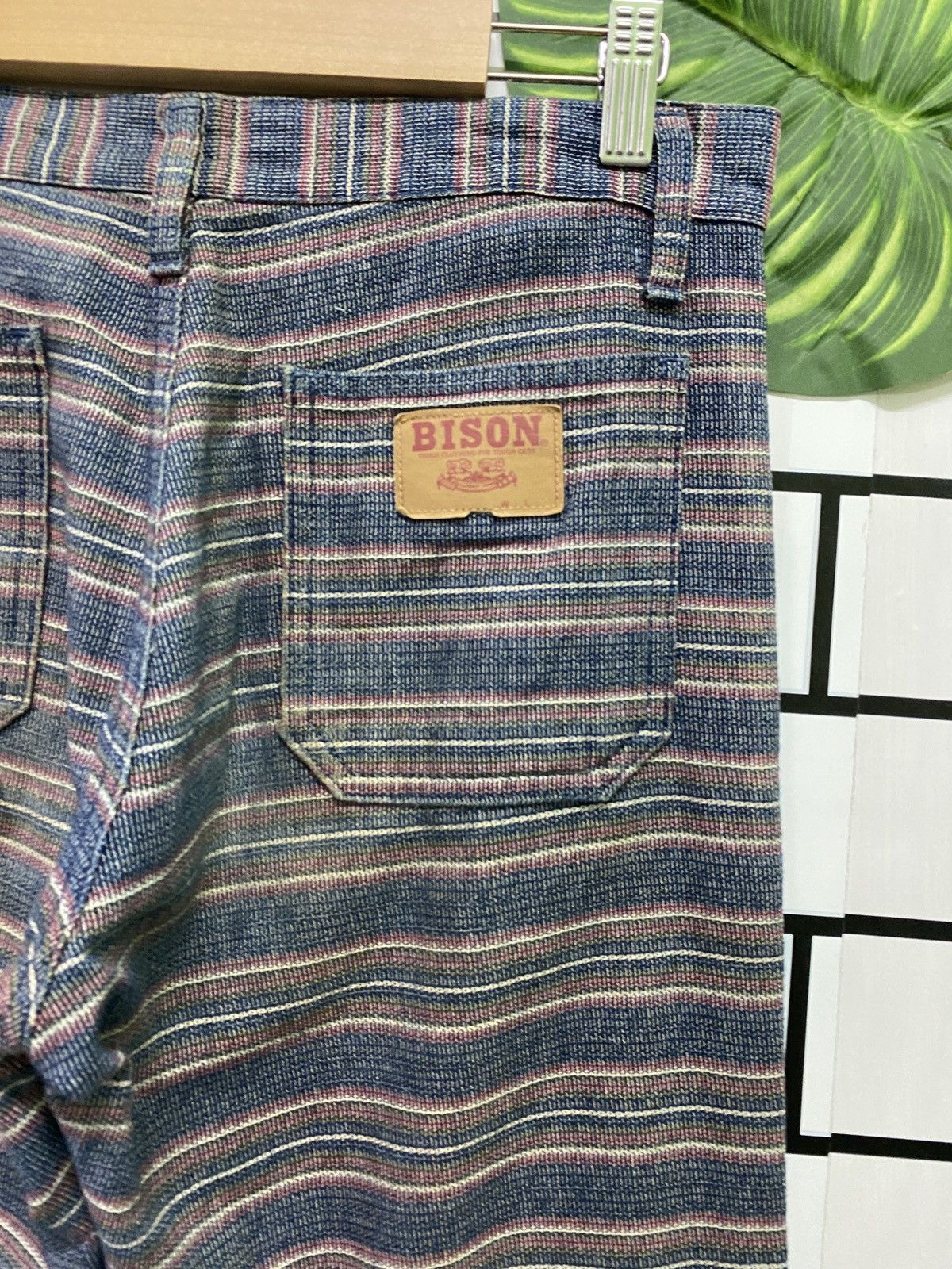 Vintage Vintage BISON GENUINE WASTERN Stripe Flared Bell Bottom Pant Size US 30 / EU 46 - 13 Thumbnail
