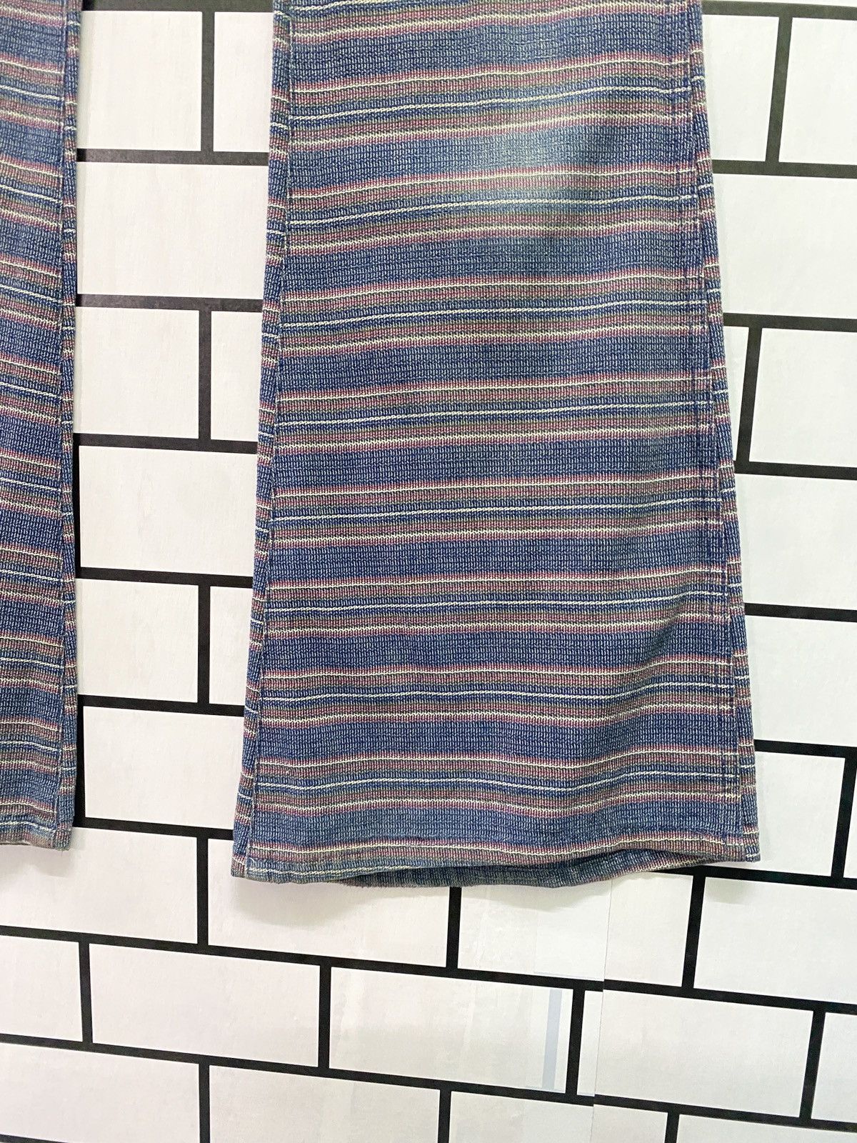 Vintage Vintage BISON GENUINE WASTERN Stripe Flared Bell Bottom Pant Size US 30 / EU 46 - 8 Thumbnail