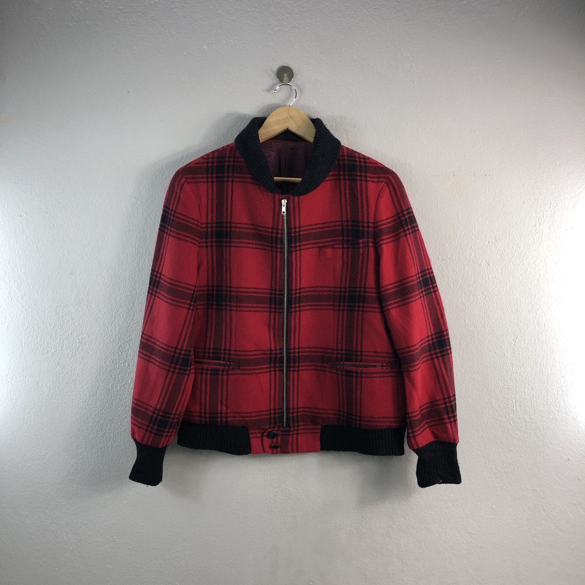Paul Smith Checkered Tartan Style Bomber Jacket