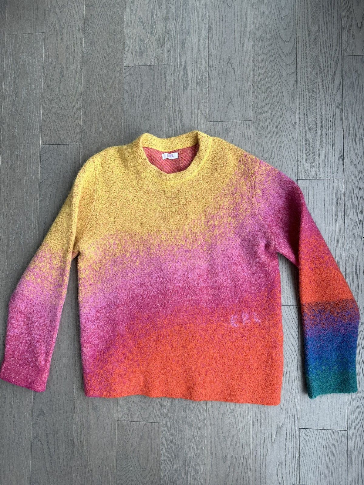 image of Erl Mohair Multicolor Sweater, Men's (Size XL)