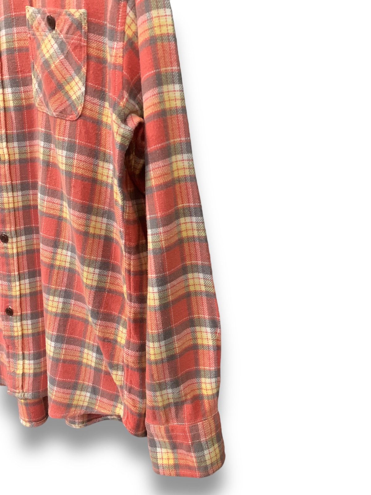 Global Work Japanese Brand Checkered Flannel Shirt Travis Scott Style Size US M / EU 48-50 / 2 - 9 Thumbnail