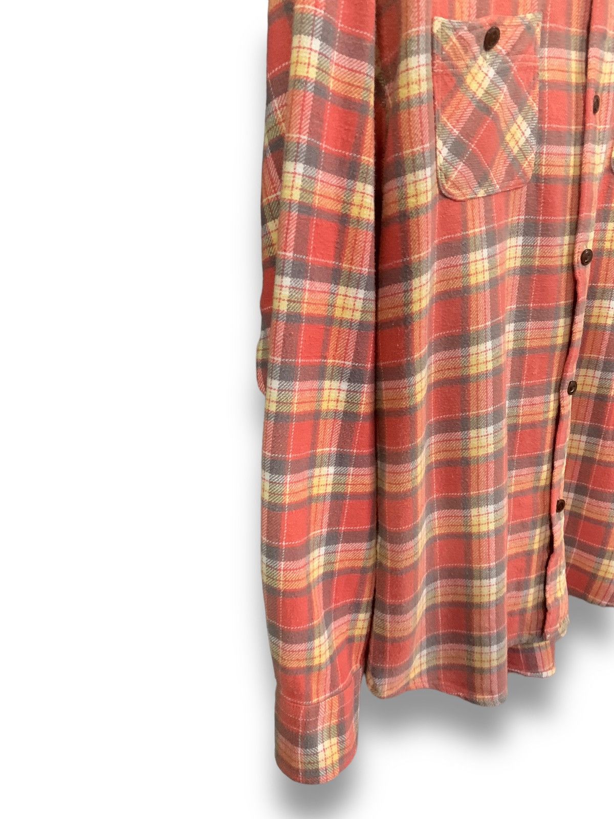 Global Work Japanese Brand Checkered Flannel Shirt Travis Scott Style Size US M / EU 48-50 / 2 - 8 Thumbnail