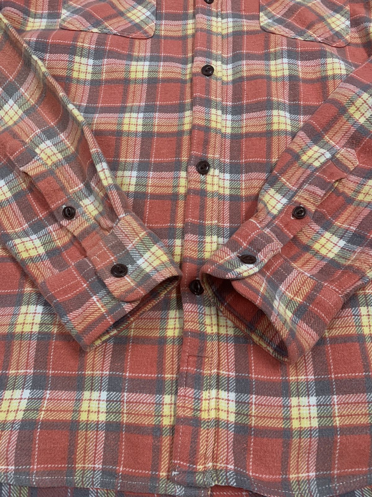 Global Work Japanese Brand Checkered Flannel Shirt Travis Scott Style Size US M / EU 48-50 / 2 - 12 Thumbnail