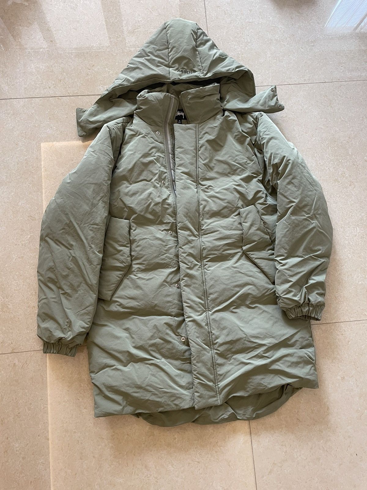 Stussy down zip parka M