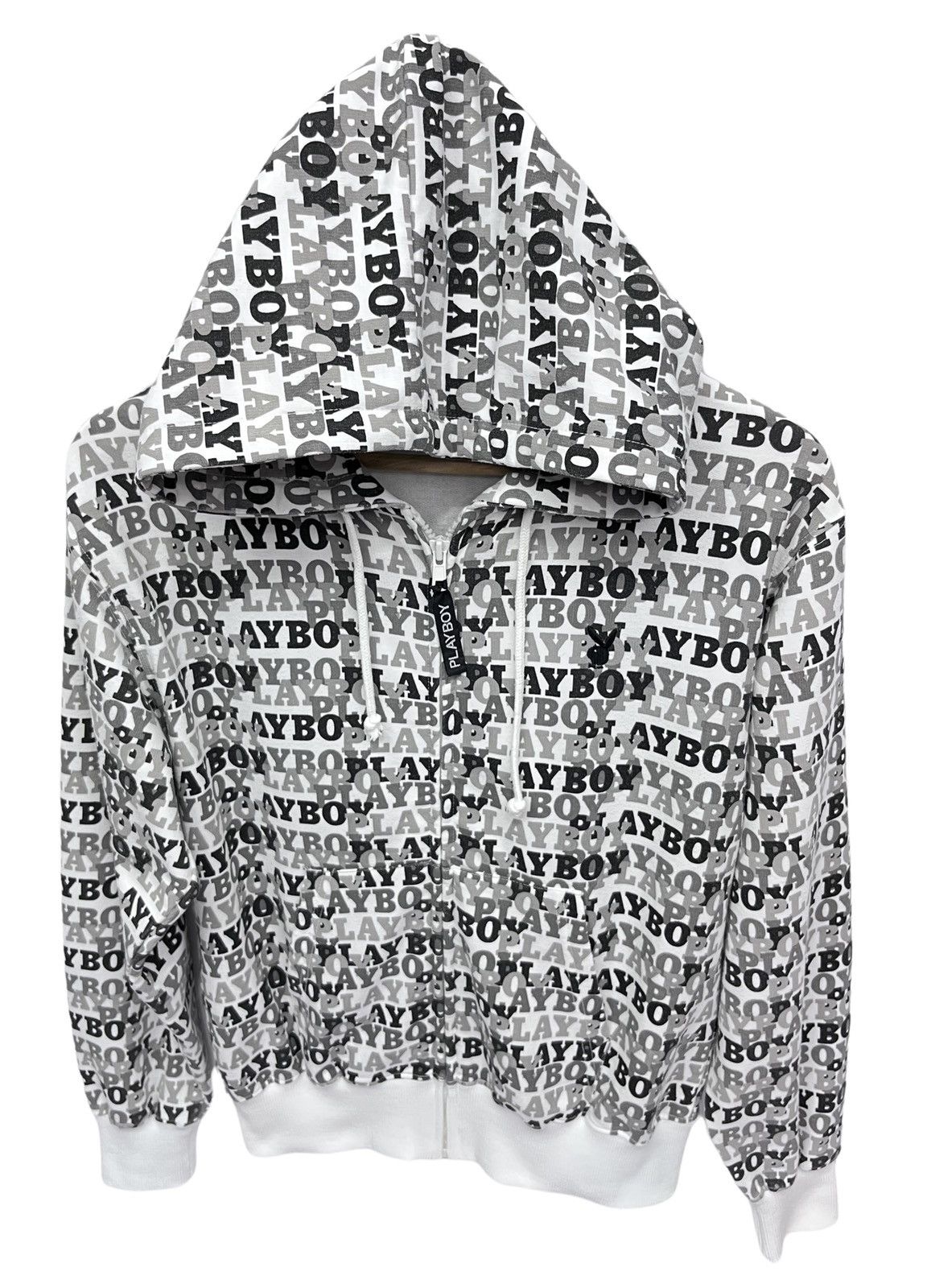 Playboy DOPE! 90's PLAYBOY All Over Print Monogram Hoodie Jacket Size US S / EU 44-46 / 1 - 3 Thumbnail