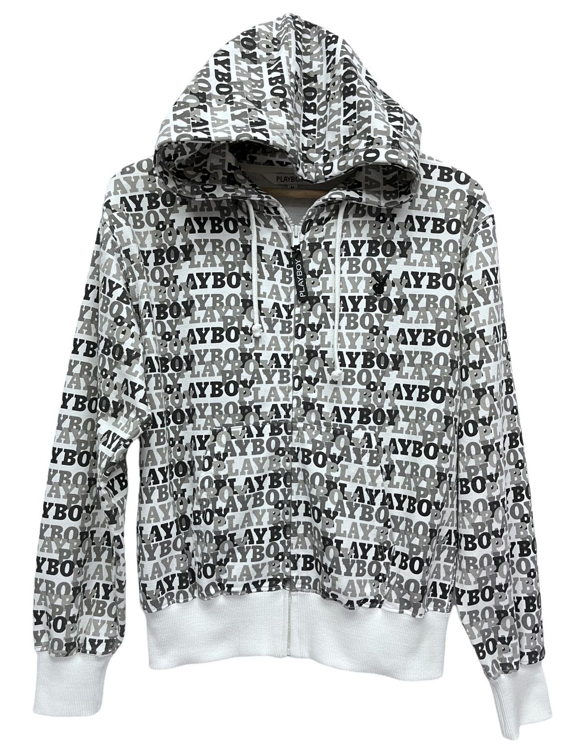 Playboy DOPE! 90's PLAYBOY All Over Print Monogram Hoodie Jacket Size US S / EU 44-46 / 1 - 1 Thumbnail
