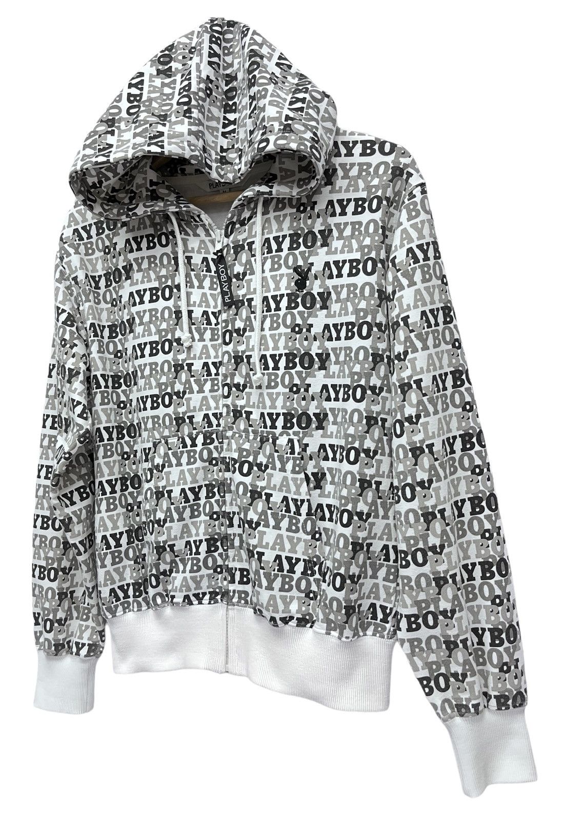 Playboy DOPE! 90's PLAYBOY All Over Print Monogram Hoodie Jacket Size US S / EU 44-46 / 1 - 2 Thumbnail