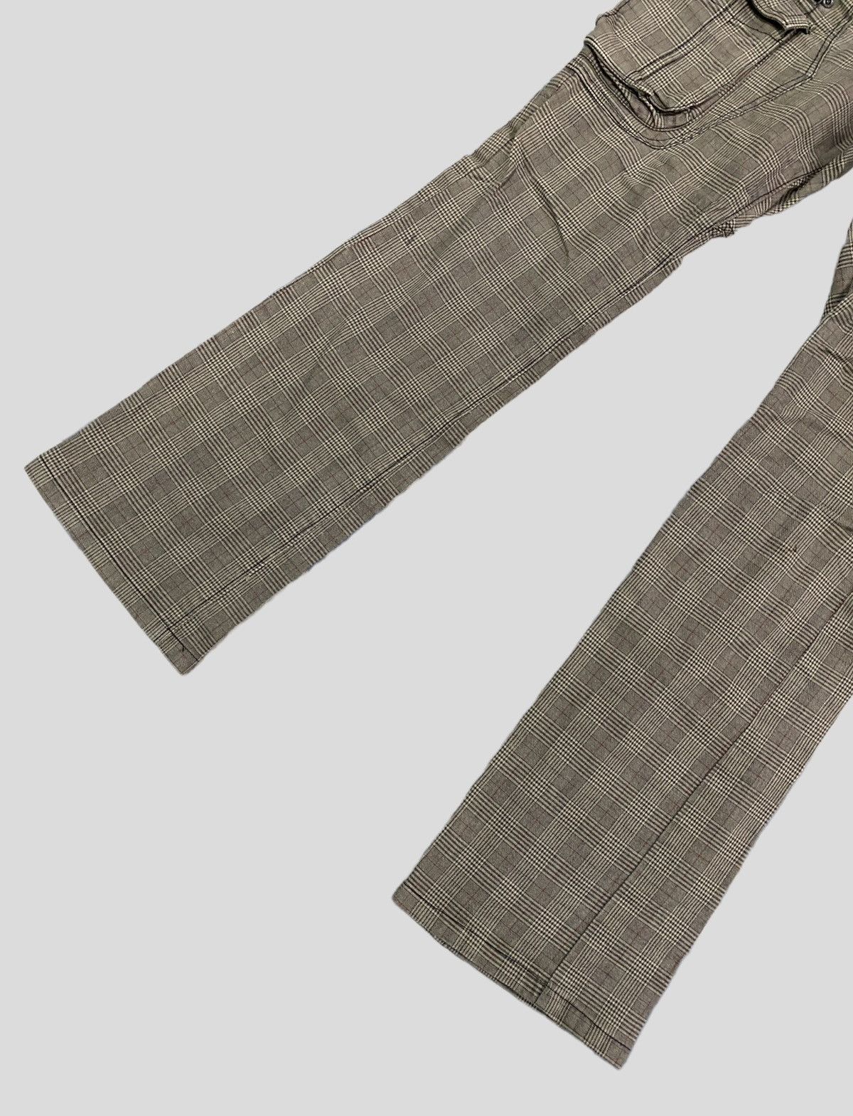 Designer × Japanese Brand BEEBALL 8 Pocket Checked Bootcut Cargo Pants Size US 28 / EU 44 - 4 Thumbnail