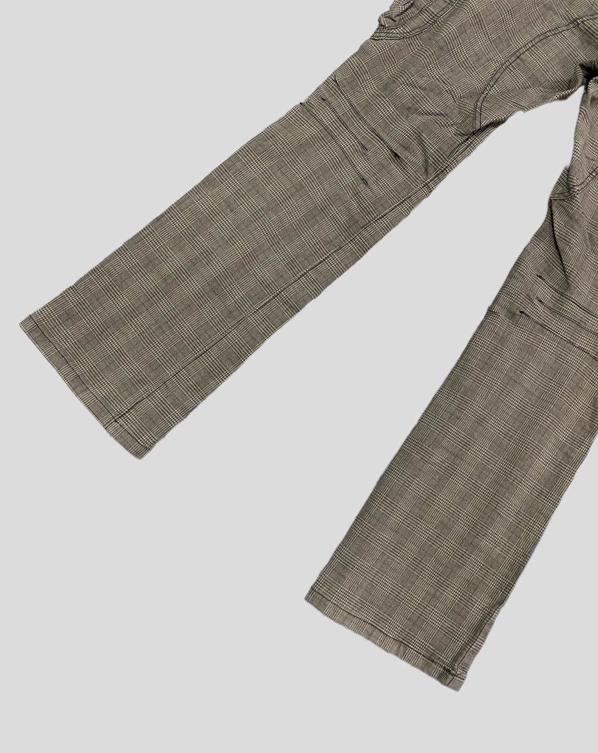 Designer × Japanese Brand BEEBALL 8 Pocket Checked Bootcut Cargo Pants Size US 28 / EU 44 - 7 Thumbnail