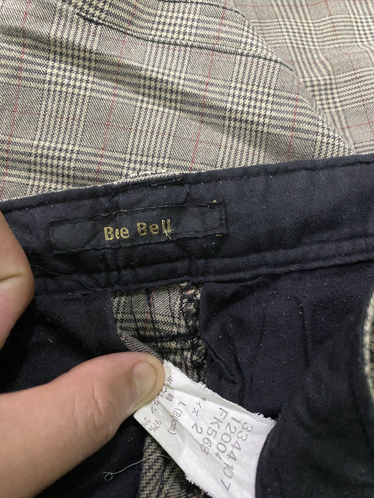 Designer × Japanese Brand BEEBALL 8 Pocket Checked Bootcut Cargo Pants Size US 28 / EU 44 - 9 Thumbnail