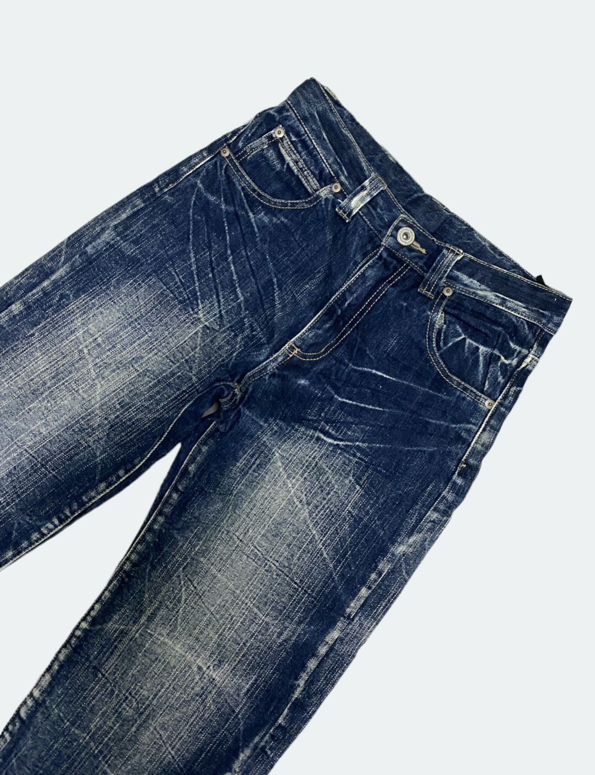 Designer × Japanese Brand × Seditionaries Japanese Unknown Wings Back Side Distressed Acid Wash Denim Size US 27 - 3 Thumbnail