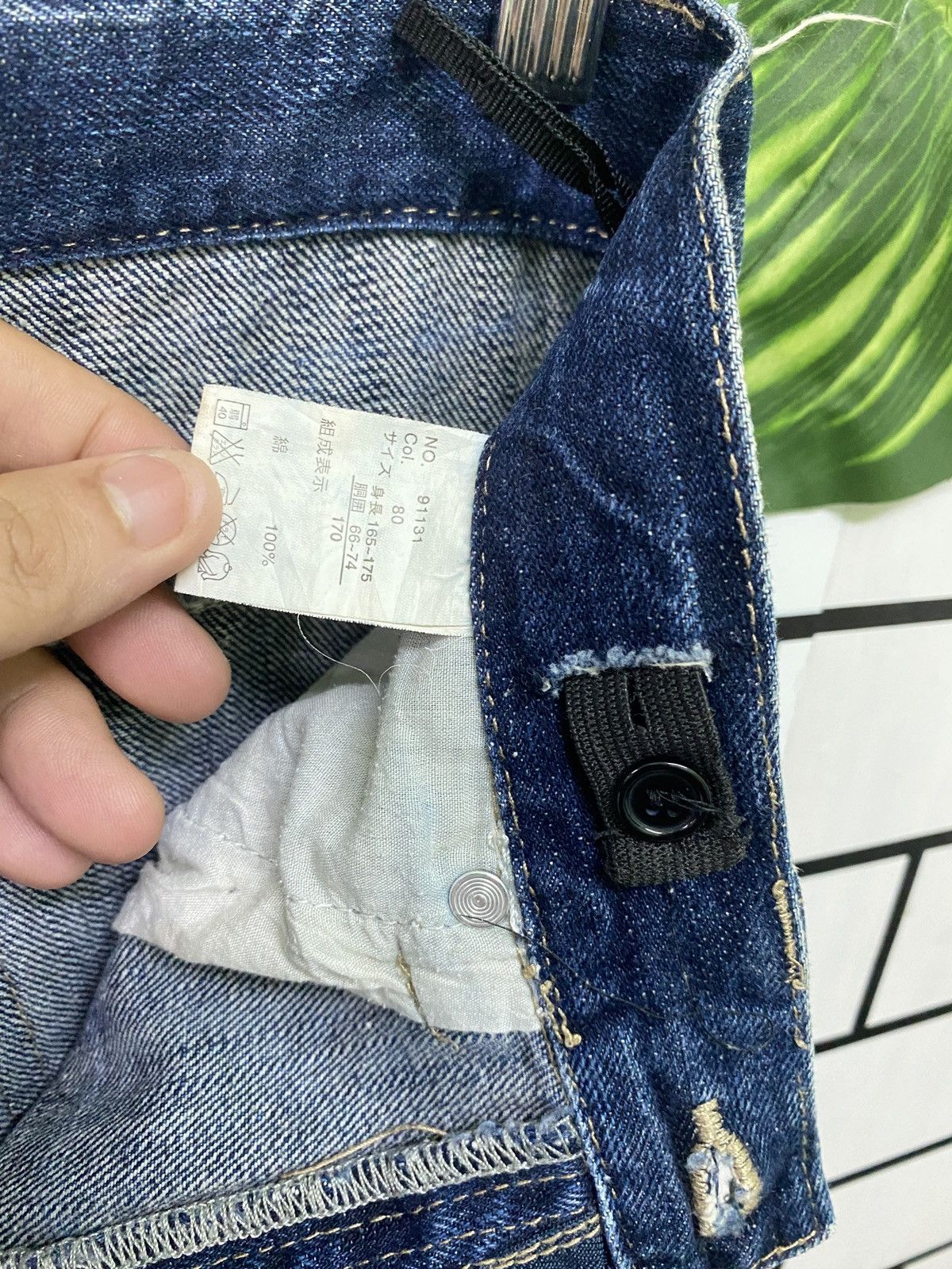 Designer × Japanese Brand × Seditionaries Japanese Unknown Wings Back Side Distressed Acid Wash Denim Size US 27 - 9 Thumbnail