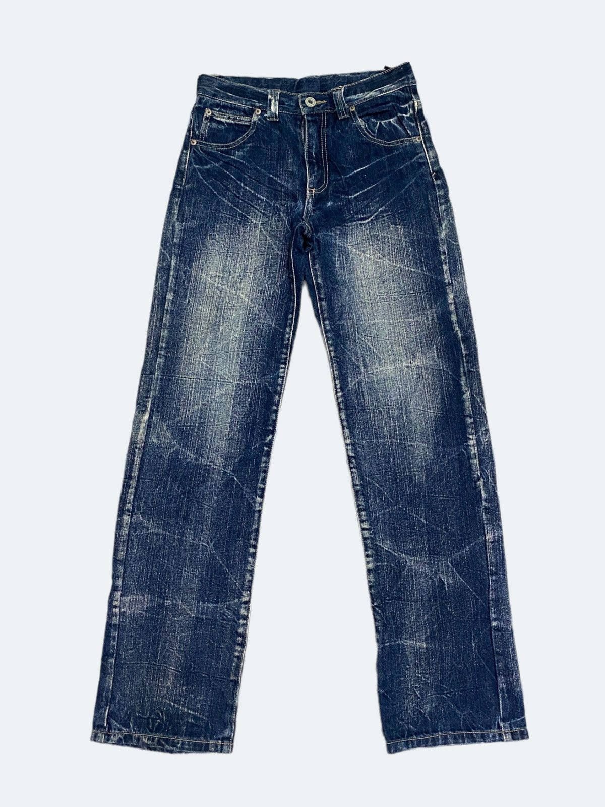 Designer × Japanese Brand × Seditionaries Japanese Unknown Wings Back Side Distressed Acid Wash Denim Size US 27 - 2 Thumbnail