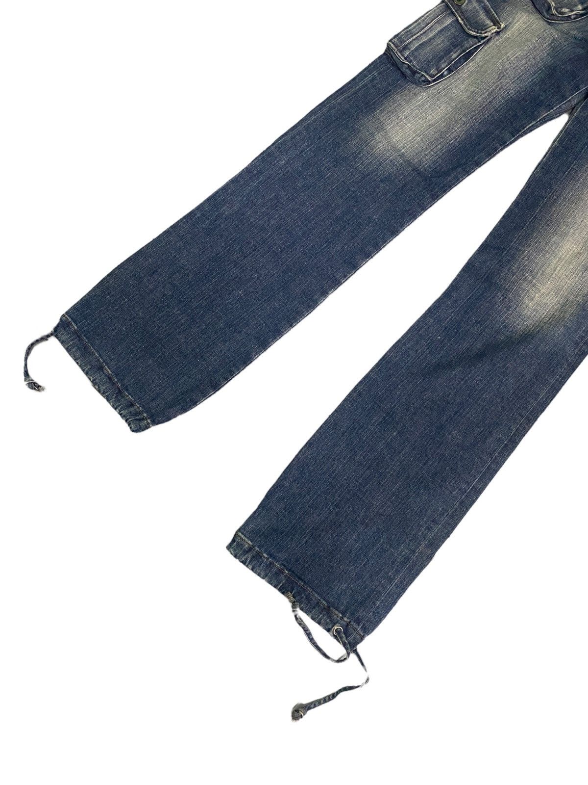 Designer × Japanese Brand MOUSSY 6 Pocket Parachute Low Waist Cargo Denim Size 28" / US 6 / IT 42 - 8 Thumbnail