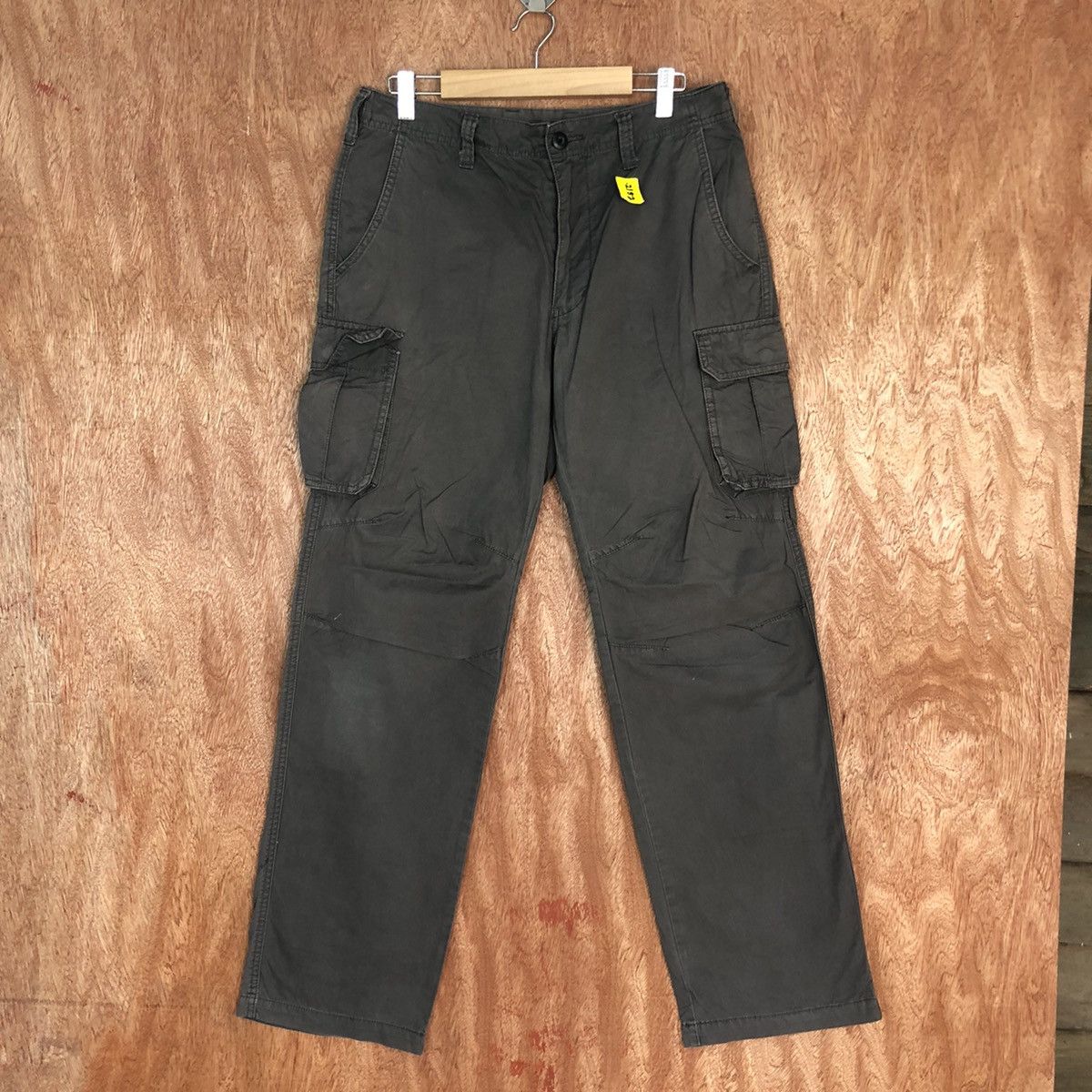 Japanese Brand D Japan Grey Multipocket Tactical Cargo Pants #2152 Size US 31 - 1 Thumbnail
