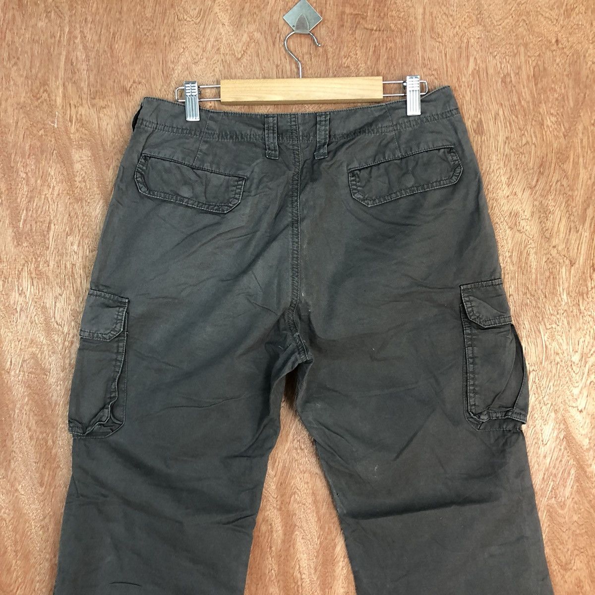 Japanese Brand D Japan Grey Multipocket Tactical Cargo Pants #2152 Size US 31 - 10 Thumbnail