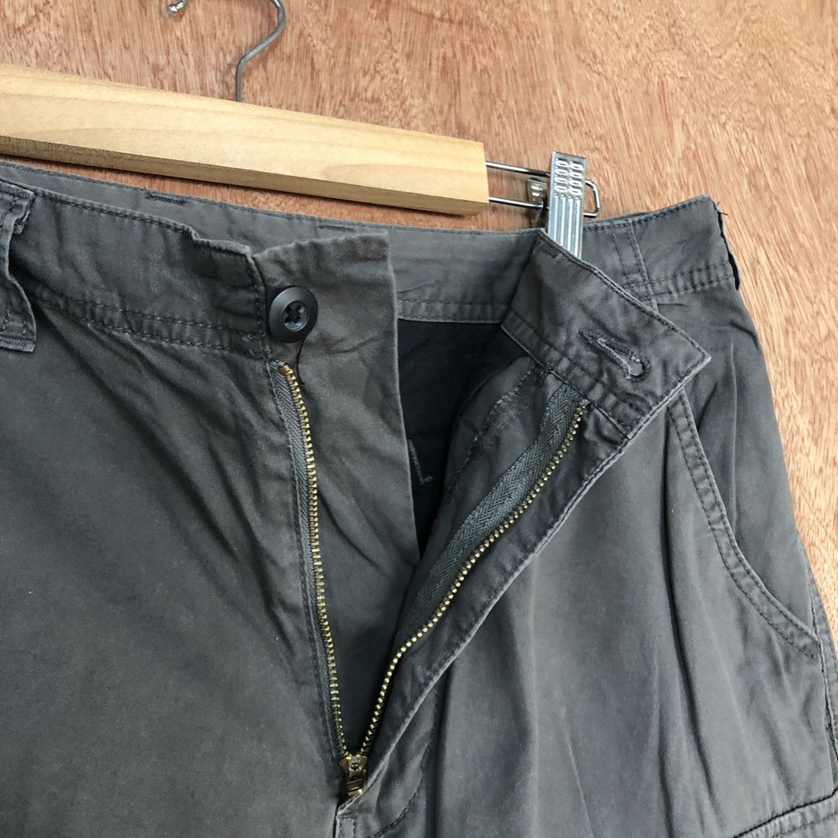 Japanese Brand D Japan Grey Multipocket Tactical Cargo Pants #2152 Size US 31 - 8 Thumbnail