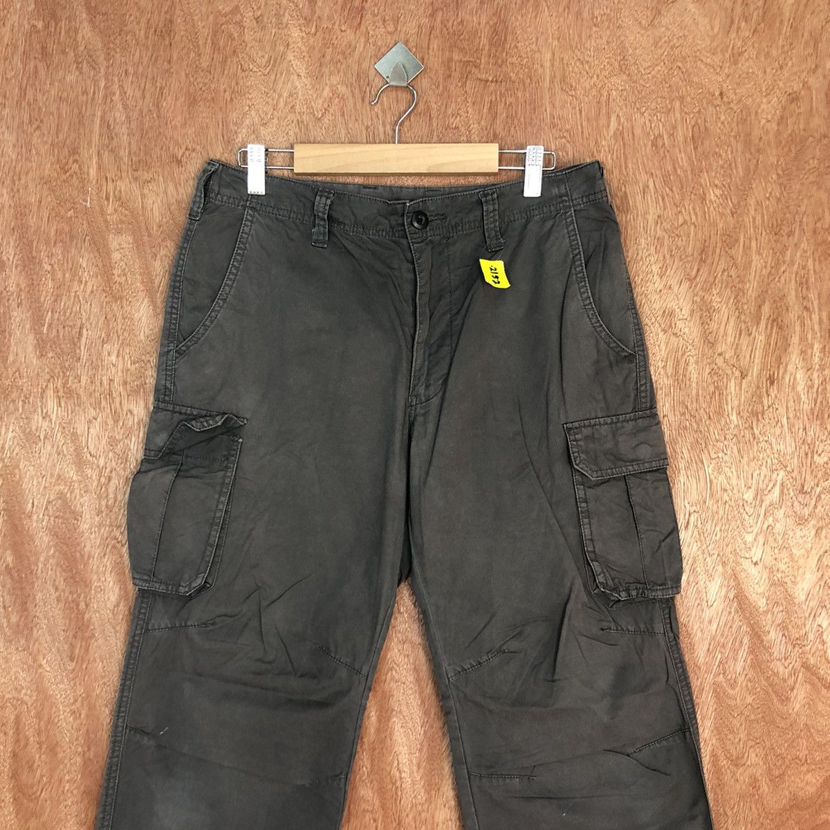 Japanese Brand D Japan Grey Multipocket Tactical Cargo Pants #2152 Size US 31 - 2 Thumbnail