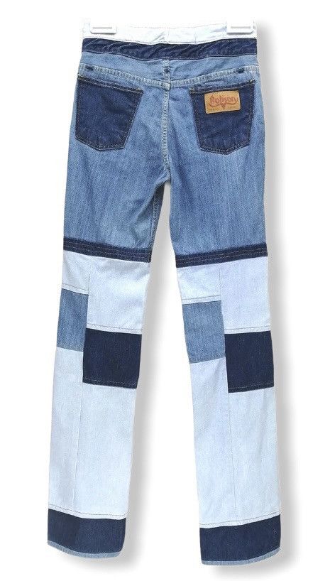 Japanese Brand FIRE! Vtg Custom BOBSON High Waisted Patchwork Denim Size US 27 - 1 Thumbnail