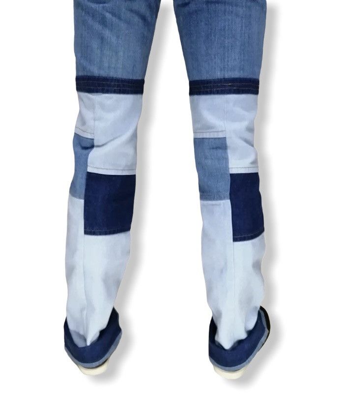 Japanese Brand FIRE! Vtg Custom BOBSON High Waisted Patchwork Denim Size US 27 - 9 Thumbnail