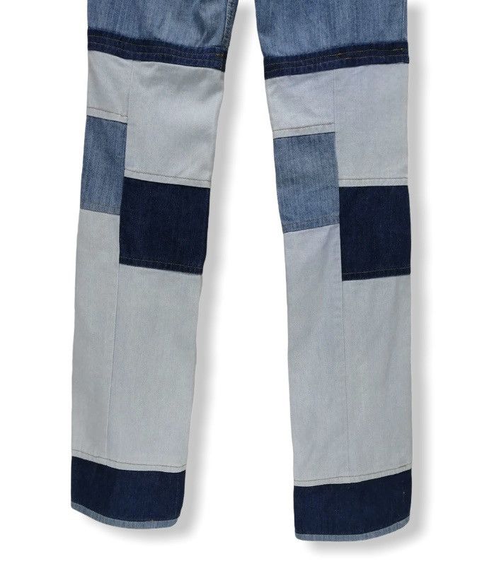 Japanese Brand FIRE! Vtg Custom BOBSON High Waisted Patchwork Denim Size US 27 - 3 Thumbnail