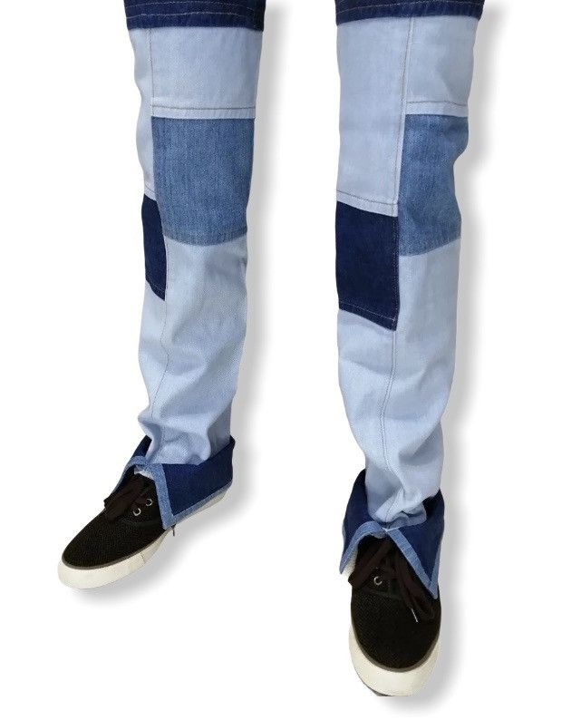 Japanese Brand FIRE! Vtg Custom BOBSON High Waisted Patchwork Denim Size US 27 - 11 Thumbnail