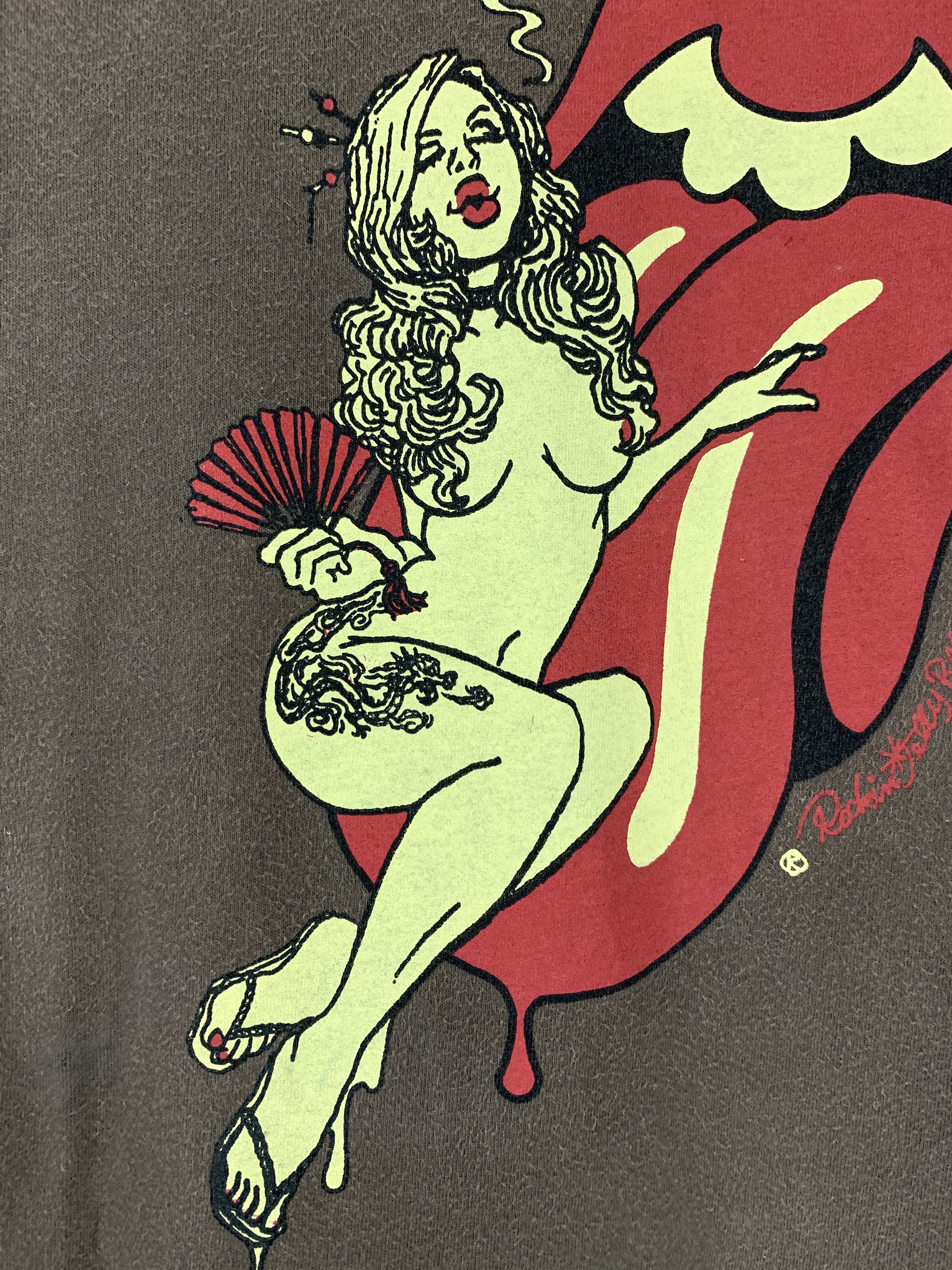 Band Tees × Vintage The rolling stones naked lady distressed shirt Size US L / EU 52-54 / 3 - 4 Thumbnail
