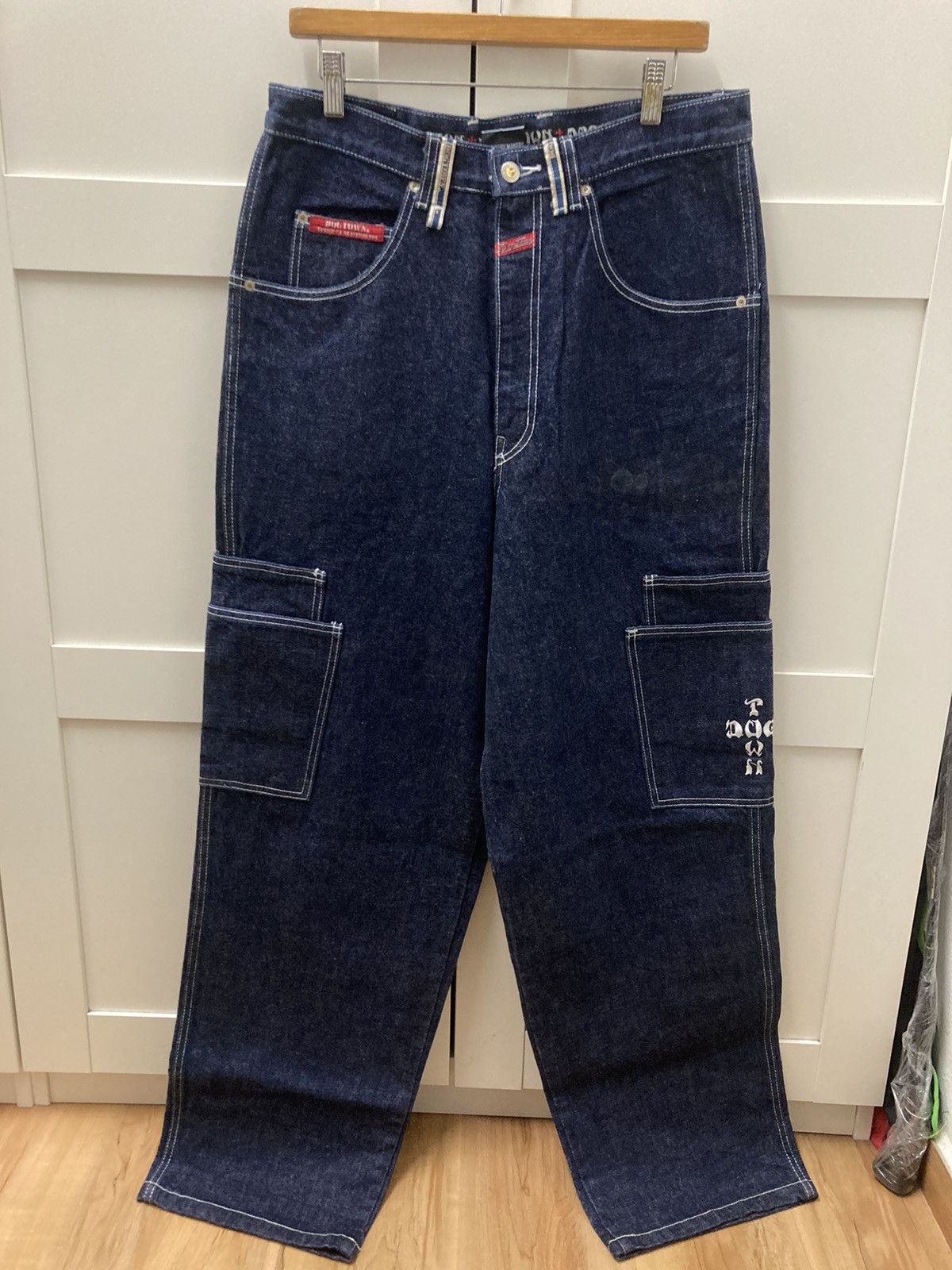 image of Vintage Dogtown Skateboard Baggy Jeans in Blue, Men's (Size 34)