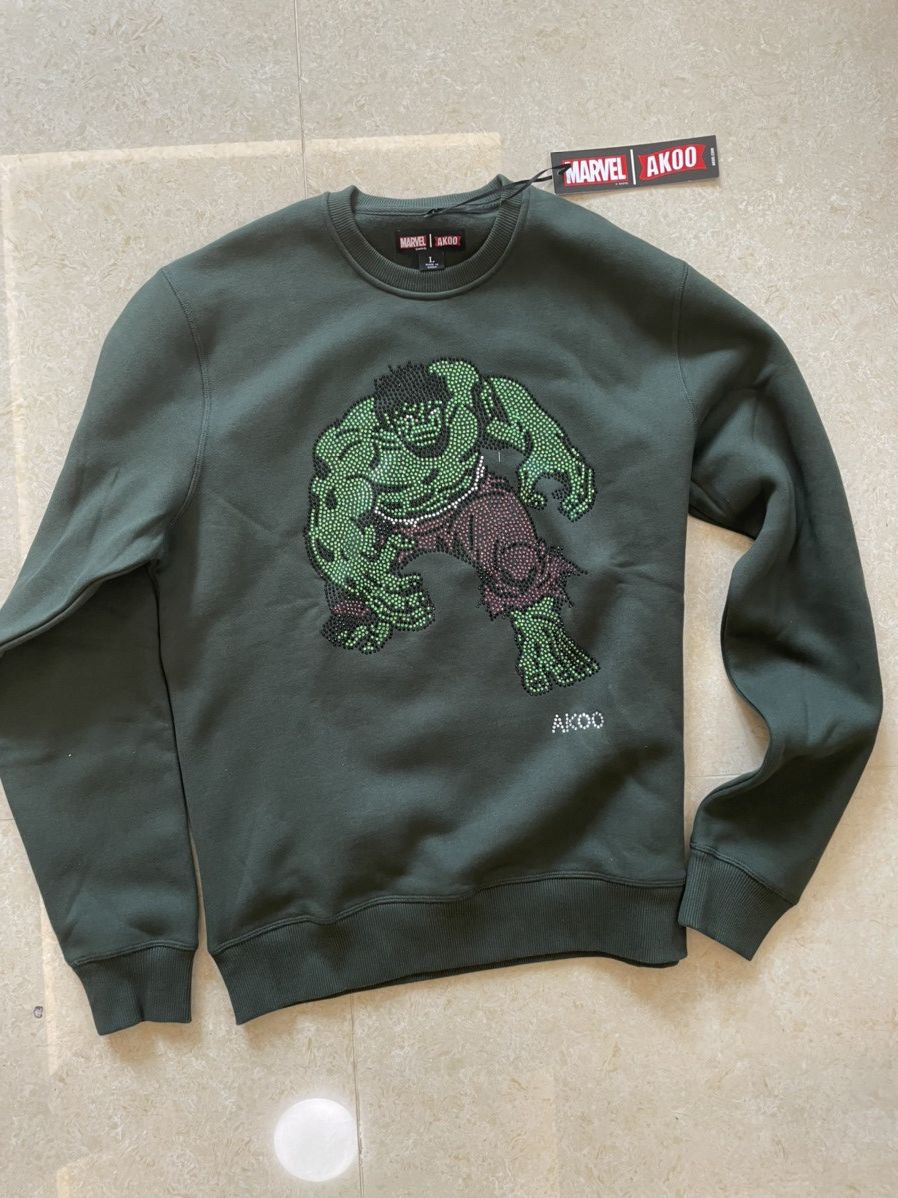 AKOO UNWORN* Akoo marvel hulk crystal sweatshirt L Size US L / EU 52-54 / 3 - 1 Thumbnail