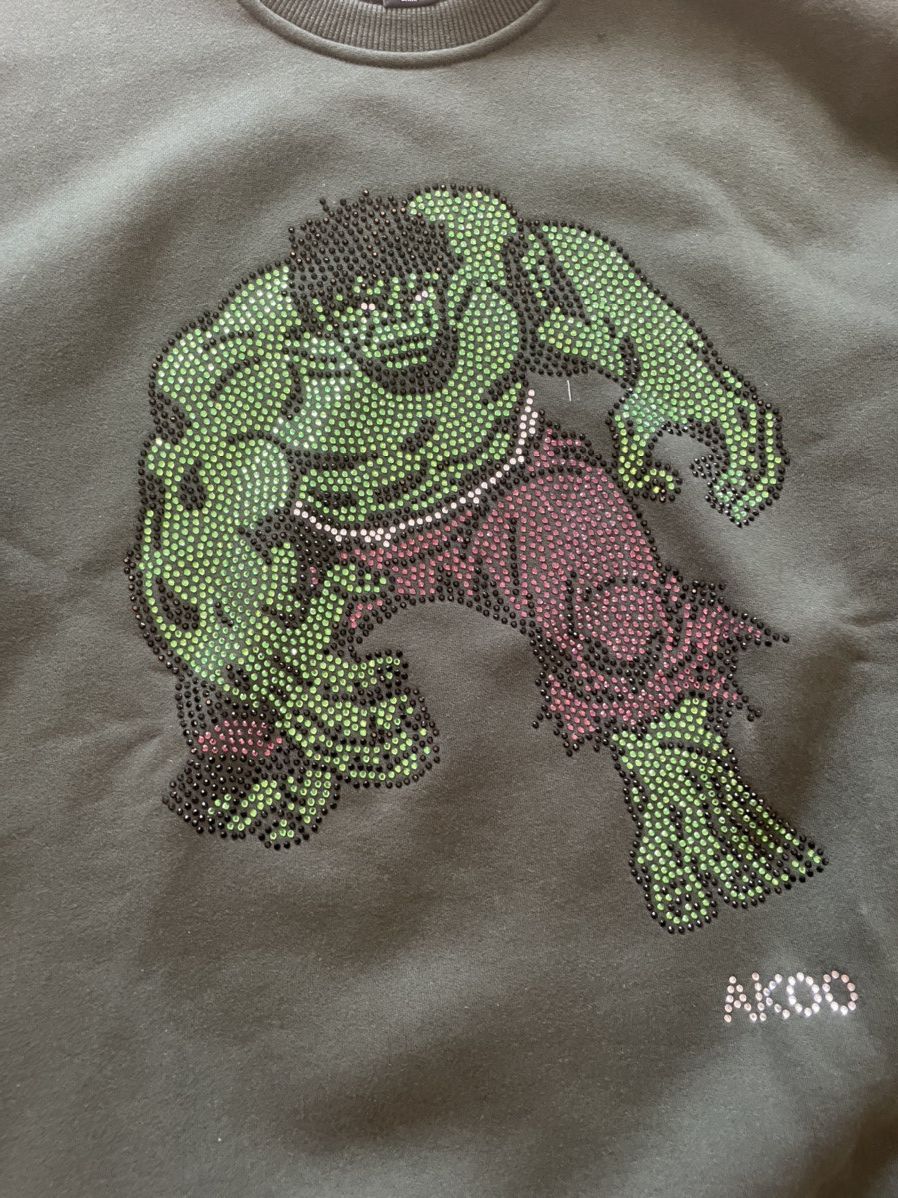 AKOO UNWORN* Akoo marvel hulk crystal sweatshirt L Size US L / EU 52-54 / 3 - 2 Thumbnail