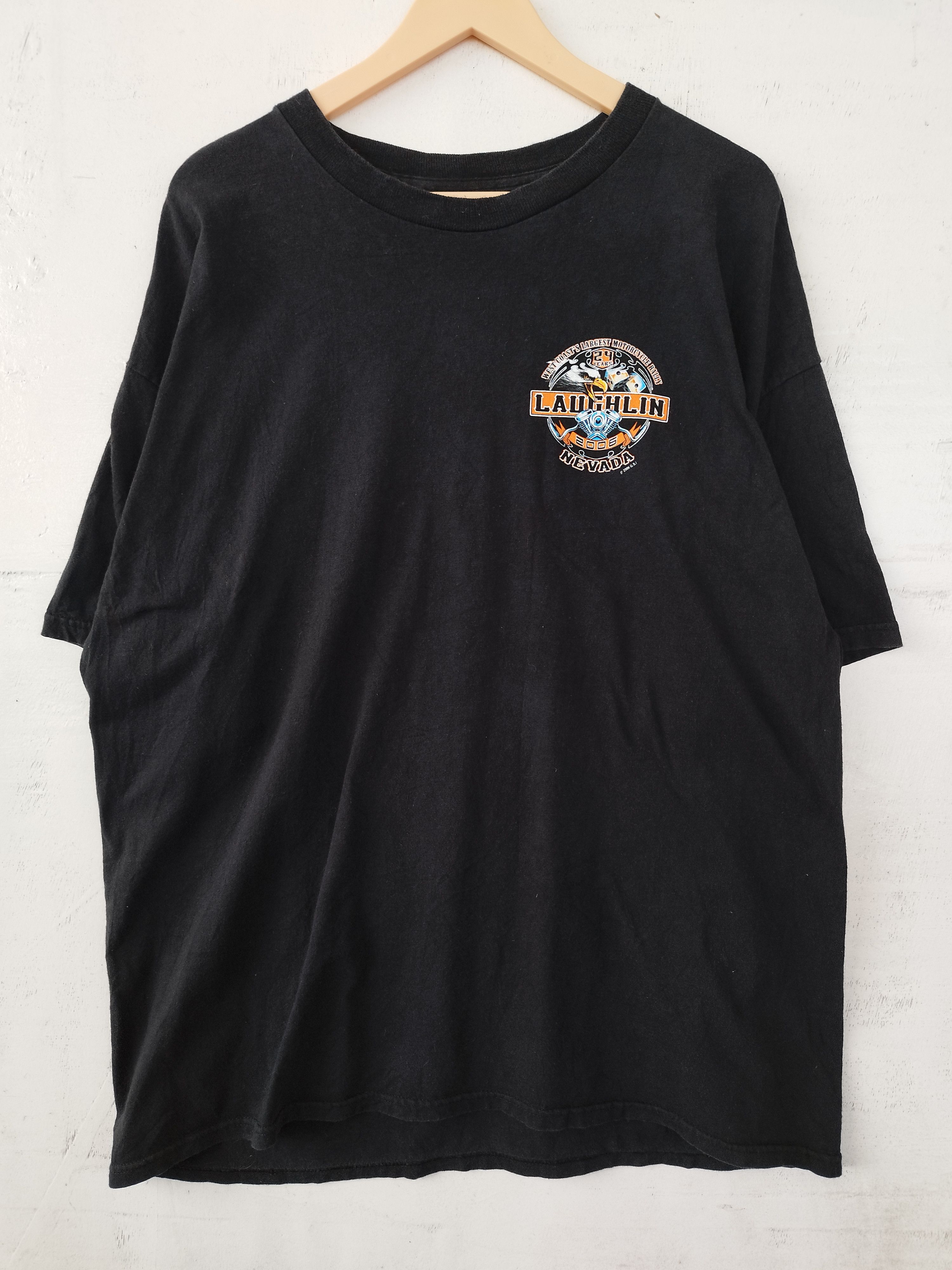 Harley Davidson Vintage 2006 Laughin Nevada t shirt motorcycle Size US XL / EU 56 / 4 - 4 Thumbnail