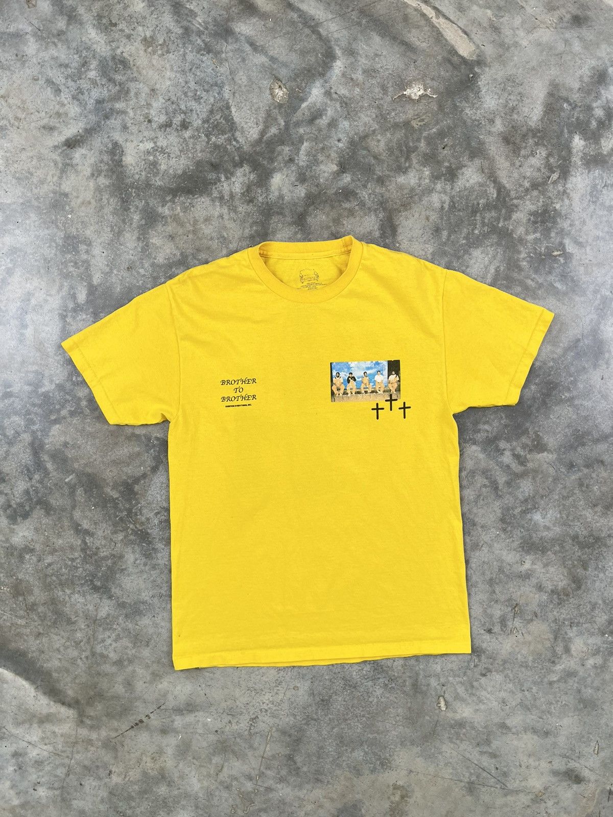 Brockhampton Brockhampton BH Brother To Brother Yellow Logo Tee Large Size US L / EU 52-54 / 3 - 3 Thumbnail