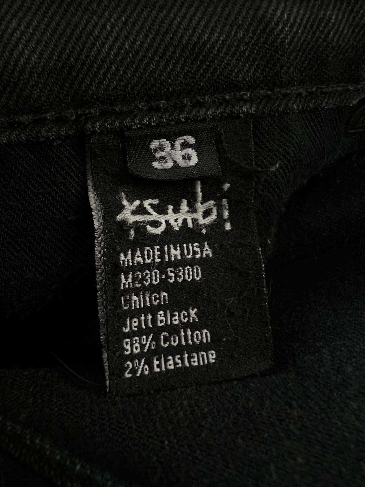 Ksubi Vintage Ksubi Slim Black Red Cross Denim Jeans Sz. 36 ❄️🧊🥣 Size US 36 / EU 52 - 5 Thumbnail