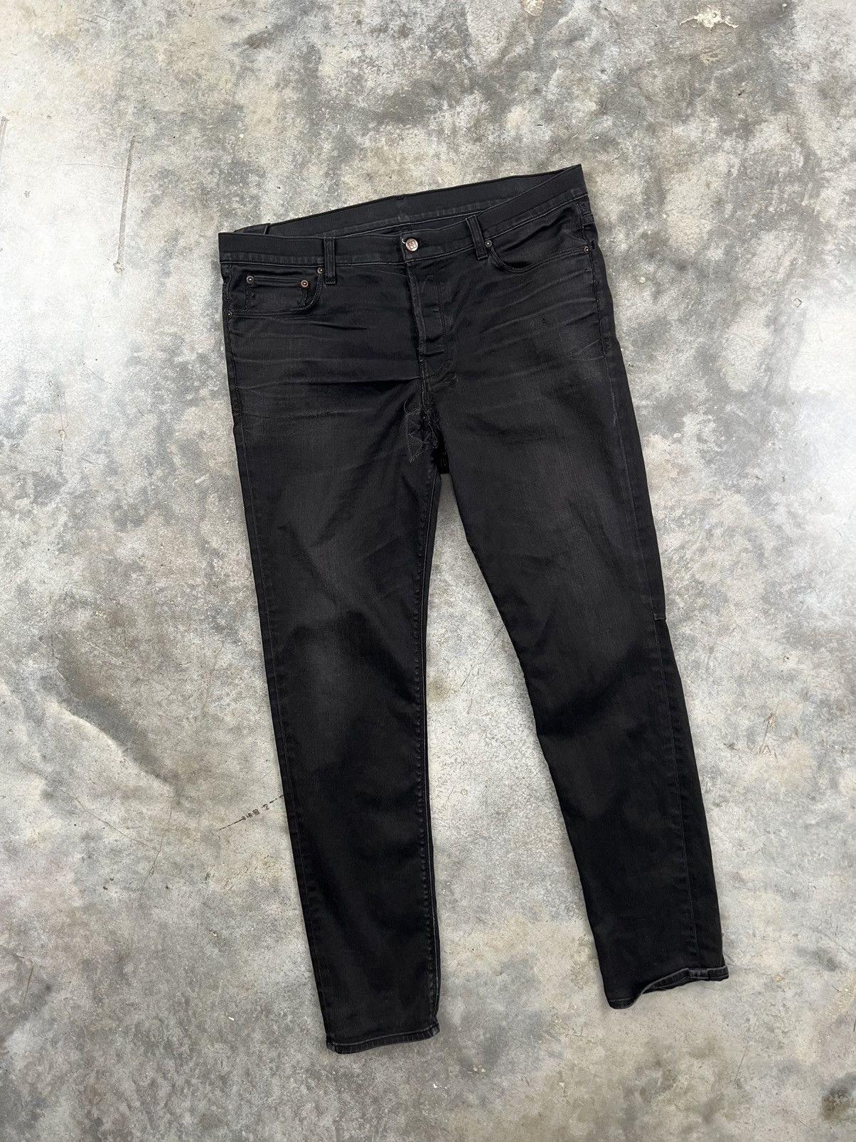 Ksubi Vintage Ksubi Slim Black Red Cross Denim Jeans Sz. 36 ❄️🧊🥣 Size US 36 / EU 52 - 1 Thumbnail