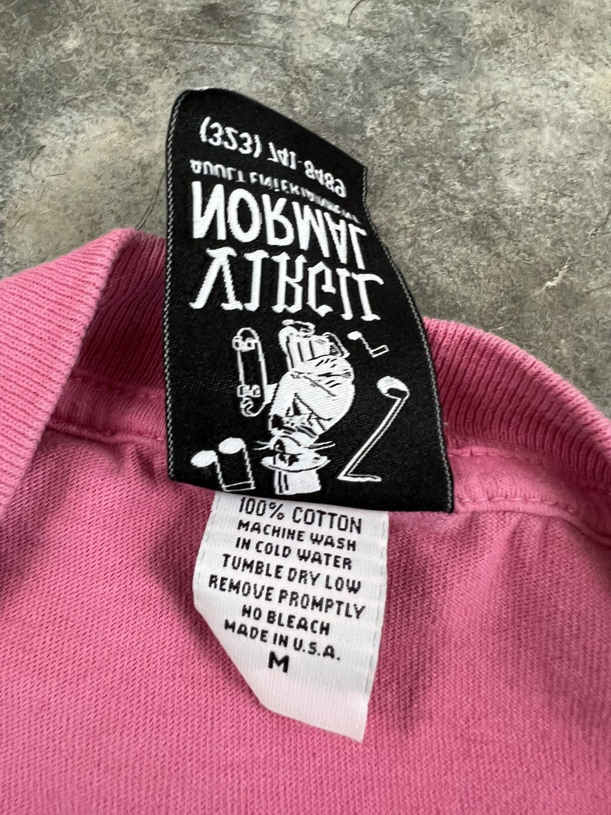 Vintage Virgil Normal Adult Entertainment Logo Tee Pink Medium ❄️❄️ Size US M / EU 48-50 / 2 - 5 Thumbnail