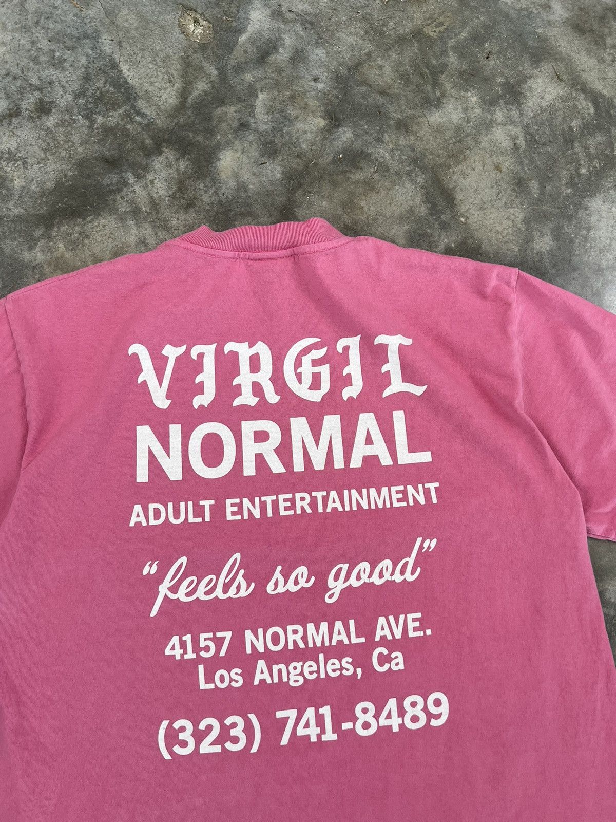 Vintage Virgil Normal Adult Entertainment Logo Tee Pink Medium ❄️❄️ Size US M / EU 48-50 / 2 - 2 Thumbnail