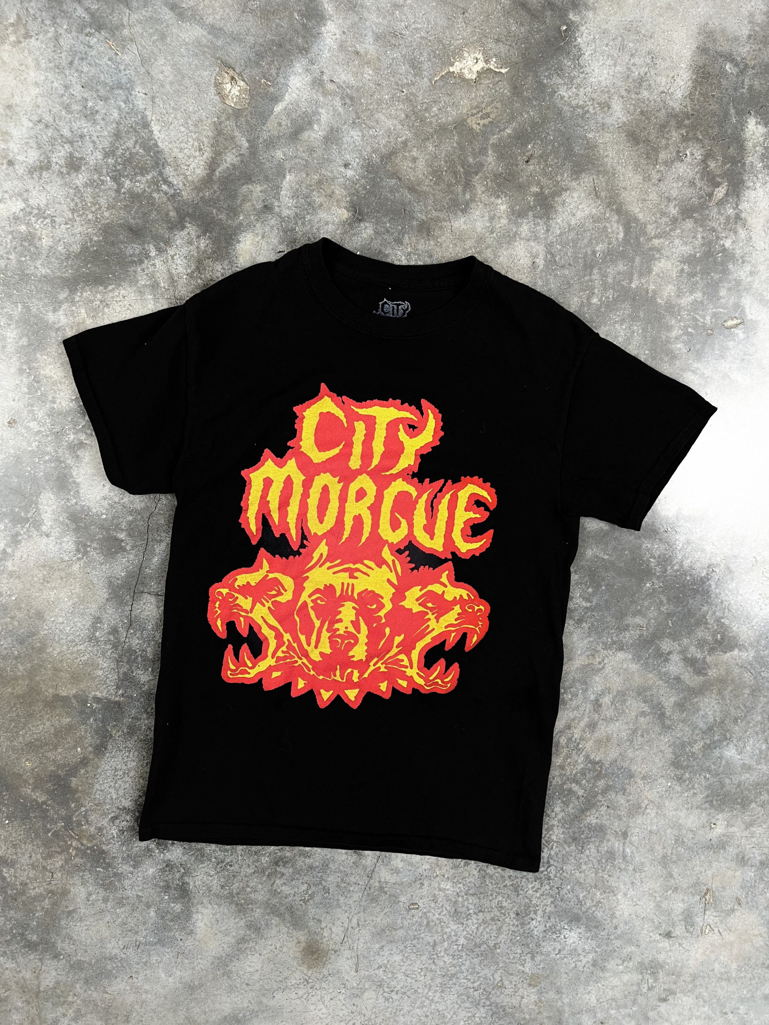 2019 City Morgue US Tour Dog Logo Tee Black Small 🧊❄️🥣