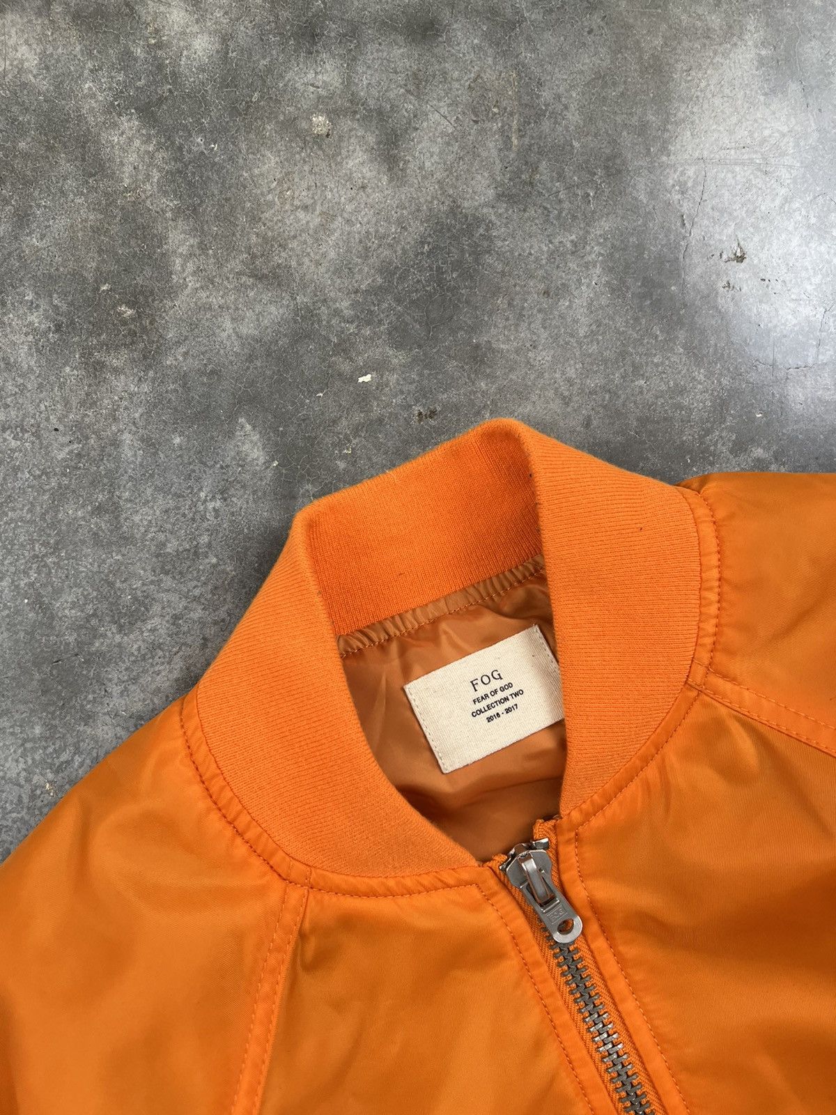 Fear of God 2016 Fear of God Orange Nylon Military Bomber Small Size US S / EU 44-46 / 1 - 3 Thumbnail