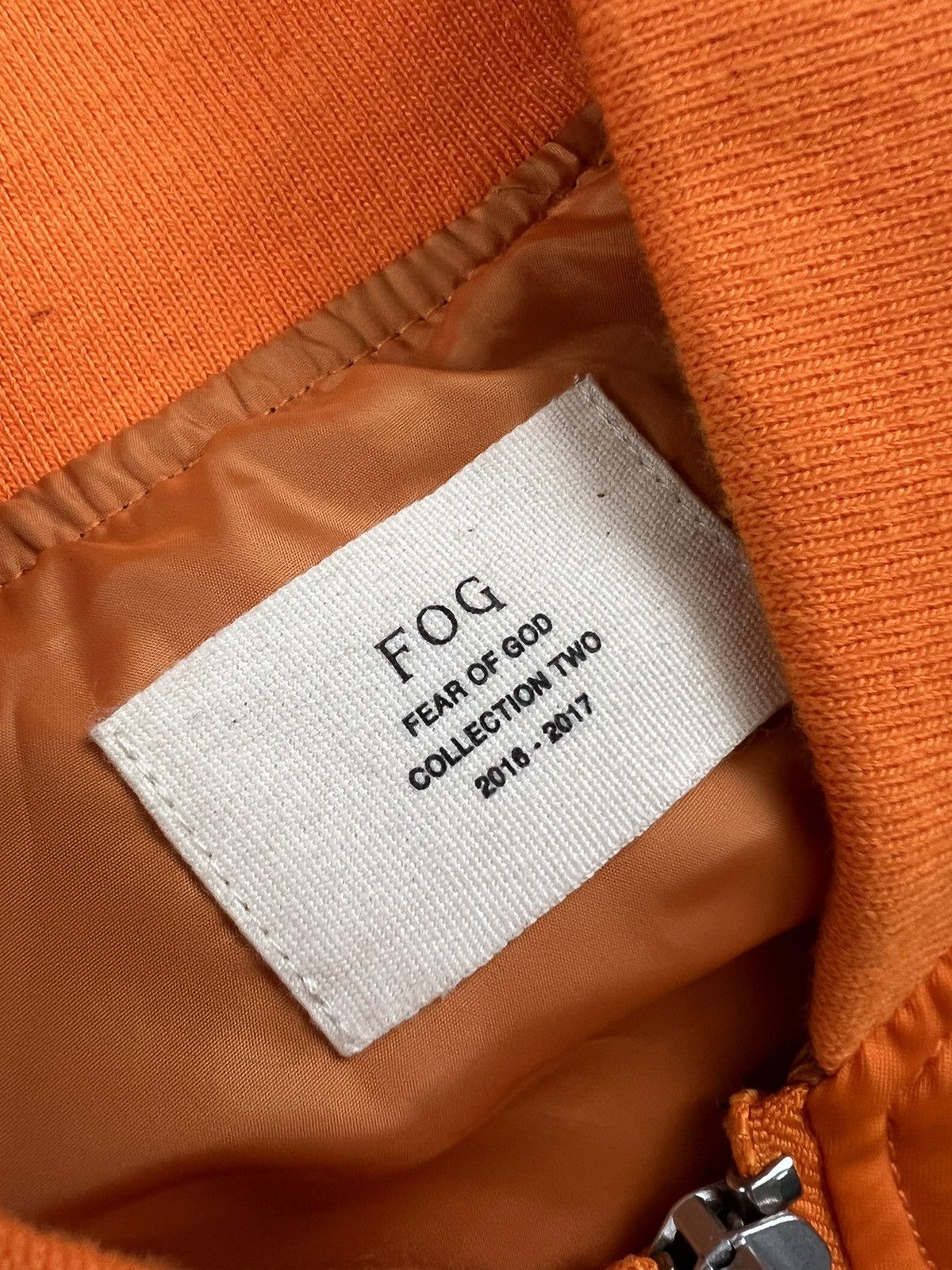 Fear of God 2016 Fear of God Orange Nylon Military Bomber Small Size US S / EU 44-46 / 1 - 4 Thumbnail