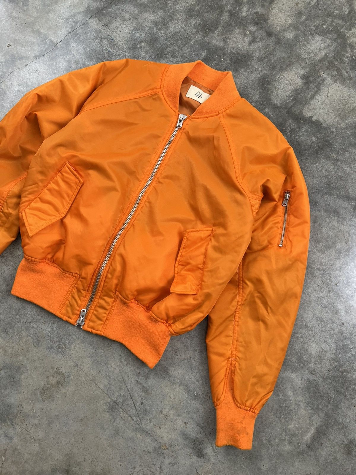 Fear of God 2016 Fear of God Orange Nylon Military Bomber Small Size US S / EU 44-46 / 1 - 2 Thumbnail