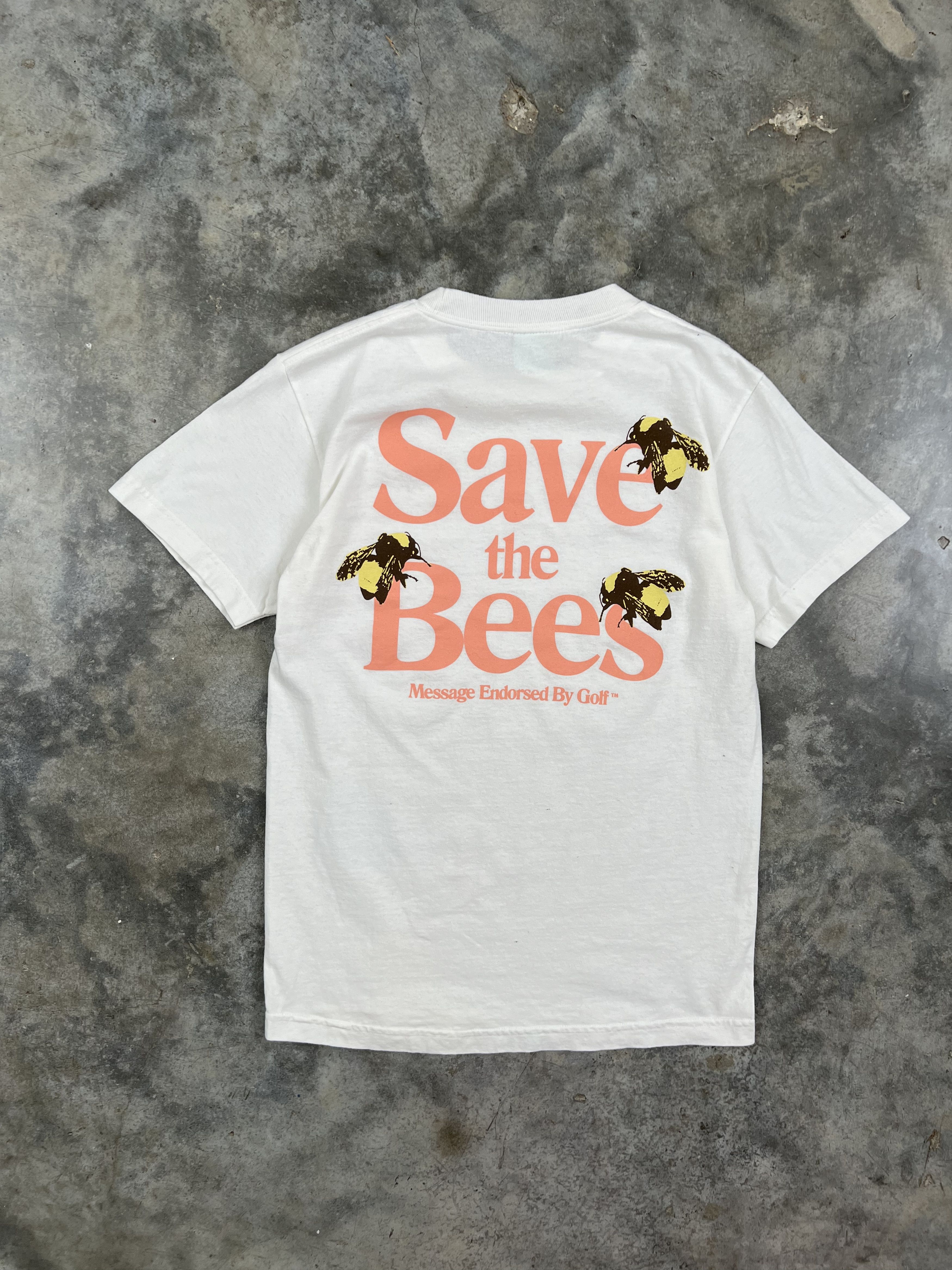 Golf Wang Golf Wang Save The Bees Logo Tee White Small Size US S / EU 44-46 / 1 - 1 Thumbnail
