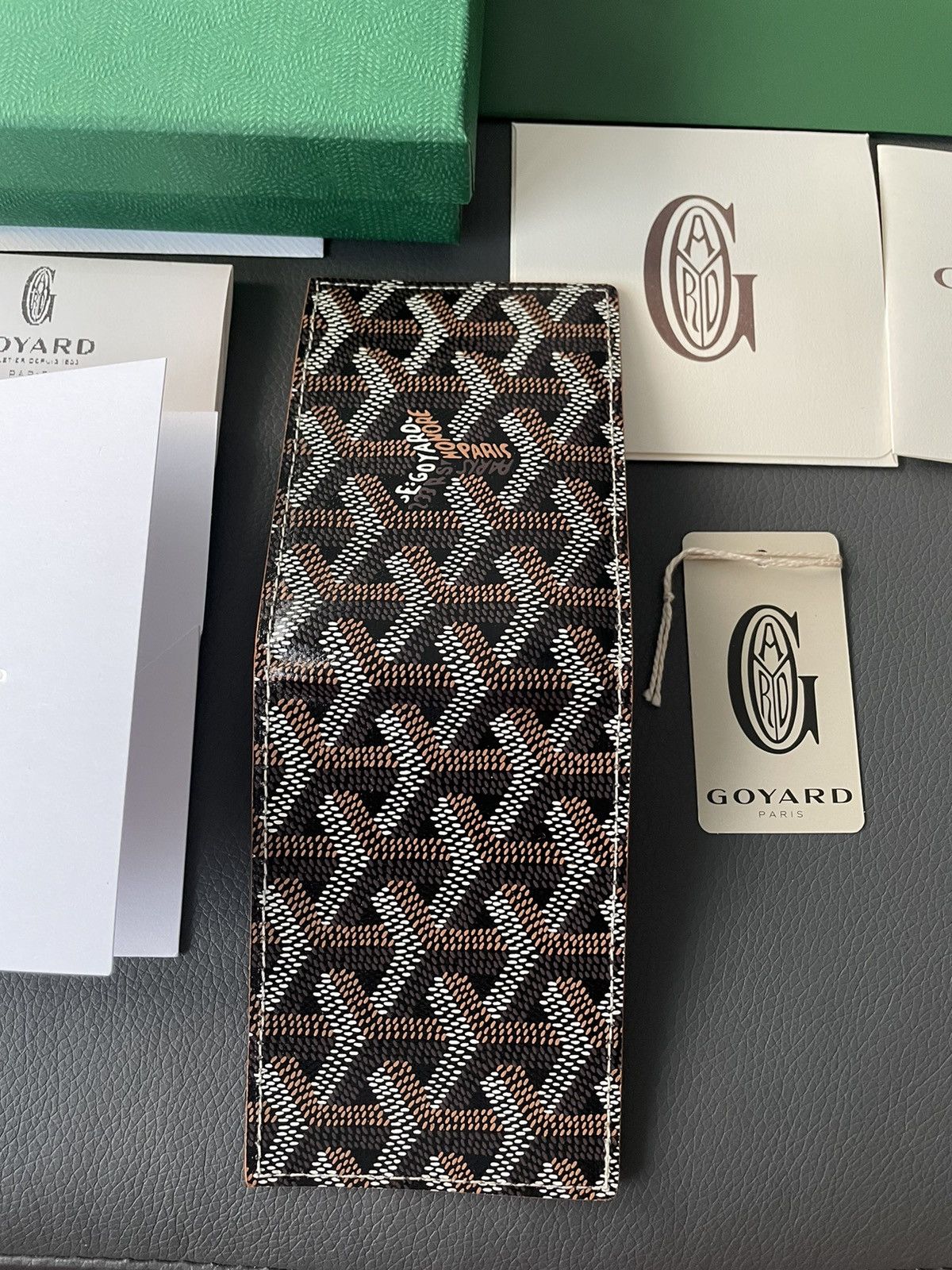 Goyard Brand New Rare Limited Iconic Goyard Logo Slim Card Wallet Size ONE SIZE - 8 Thumbnail