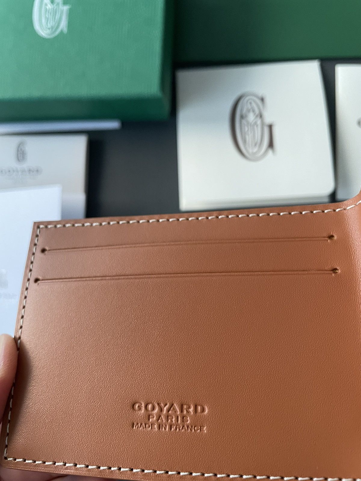 Goyard Brand New Rare Limited Iconic Goyard Logo Slim Card Wallet Size ONE SIZE - 6 Thumbnail