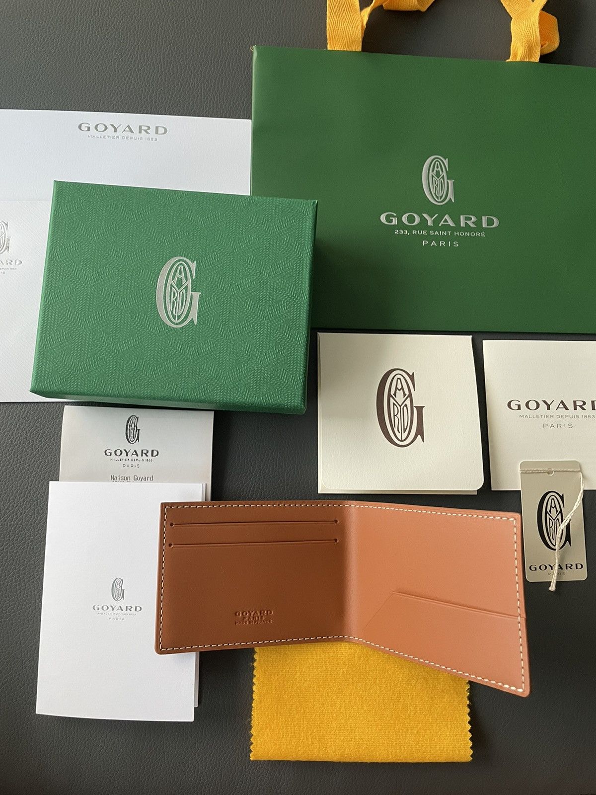 Goyard Brand New Rare Limited Iconic Goyard Logo Slim Card Wallet Size ONE SIZE - 19 Thumbnail