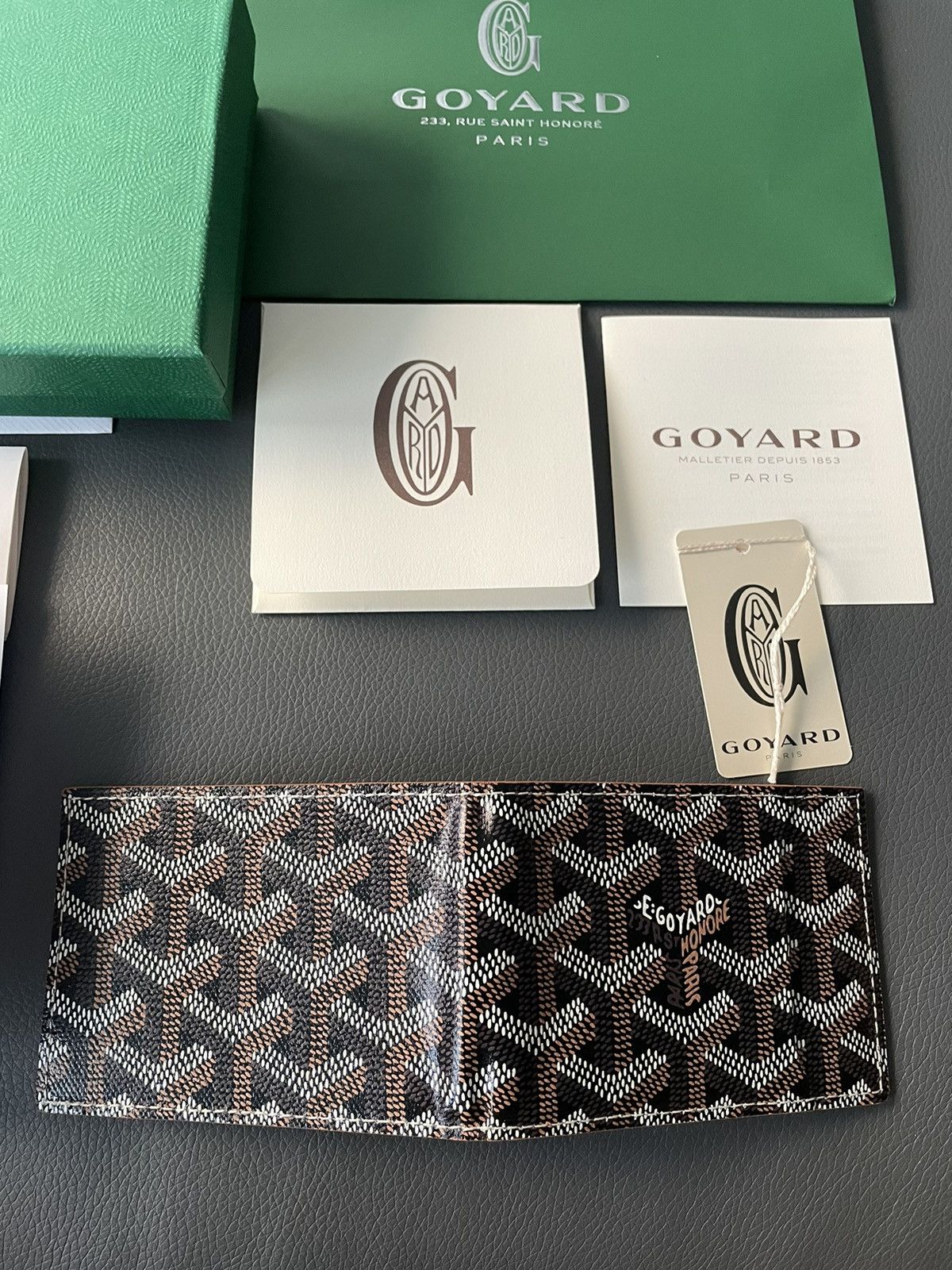 Goyard Brand New Rare Limited Iconic Goyard Logo Slim Card Wallet Size ONE SIZE - 11 Thumbnail