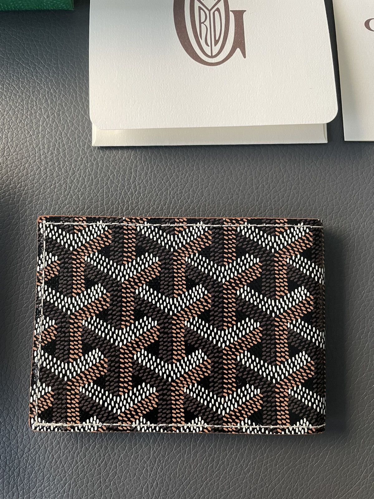 Goyard Brand New Rare Limited Iconic Goyard Logo Slim Card Wallet Size ONE SIZE - 13 Thumbnail